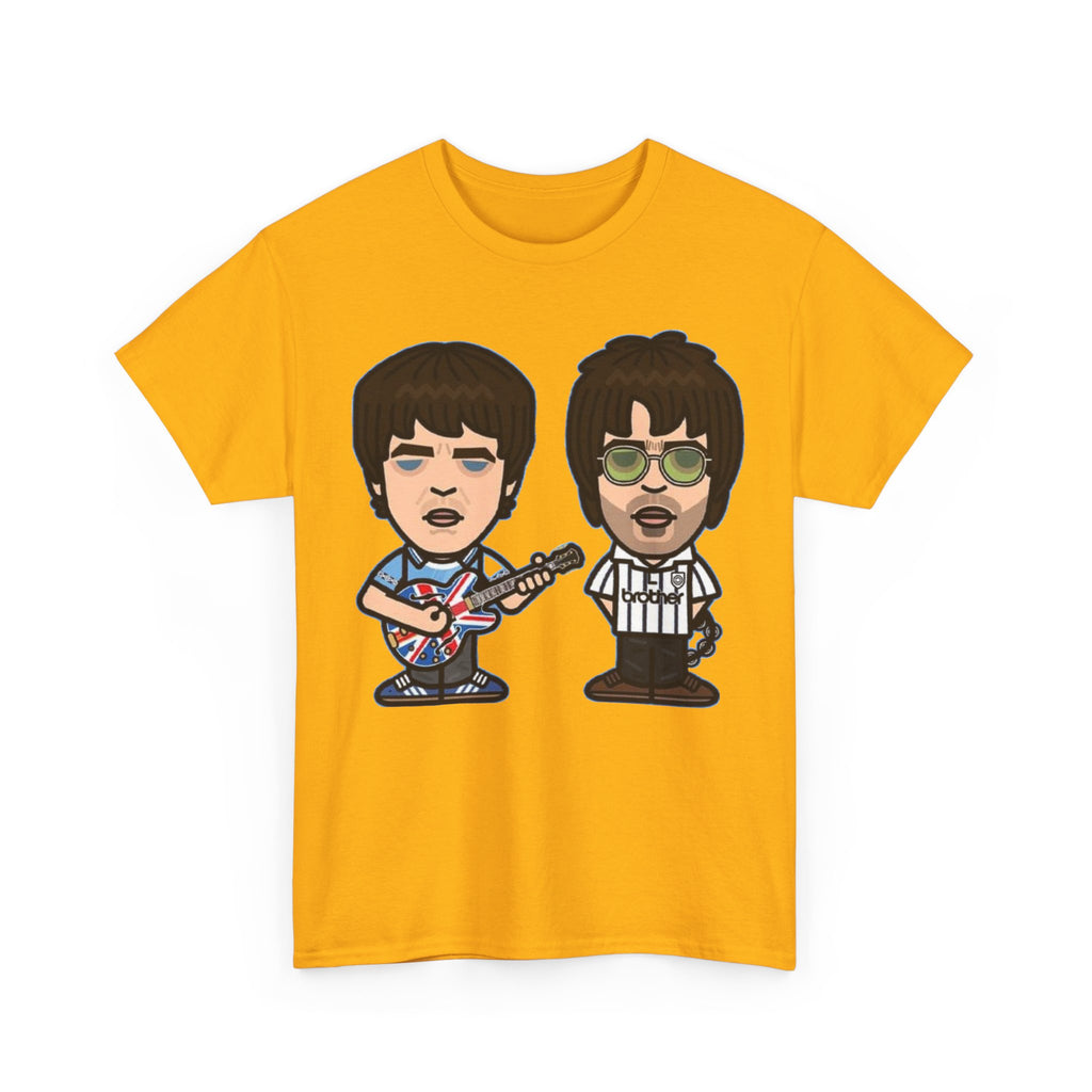 Oasis Noel & Liam Cartoon Rock Duo T-Shirt