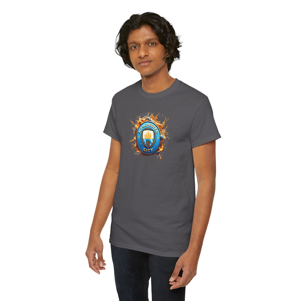 Manchester City T-Shirt – 'Eat. Sleep. City. Repeat.' Football Fan Tee