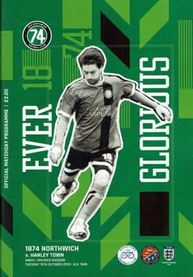 1874 Northwich Official Home Matchday Programmes 2019/2020