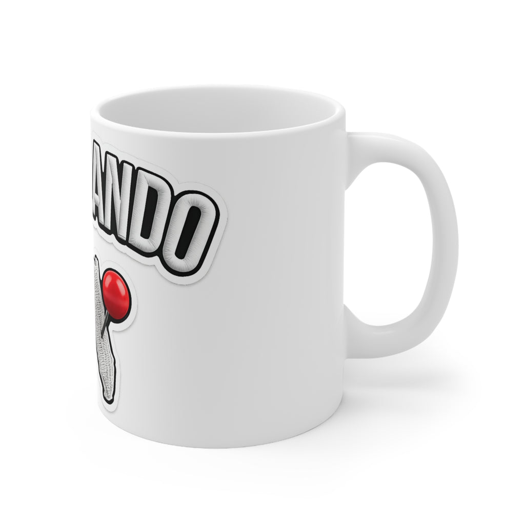 Fix Orlando Ceramic Coffee Mug — Florida State Map with Red Pin (11oz, 15oz)