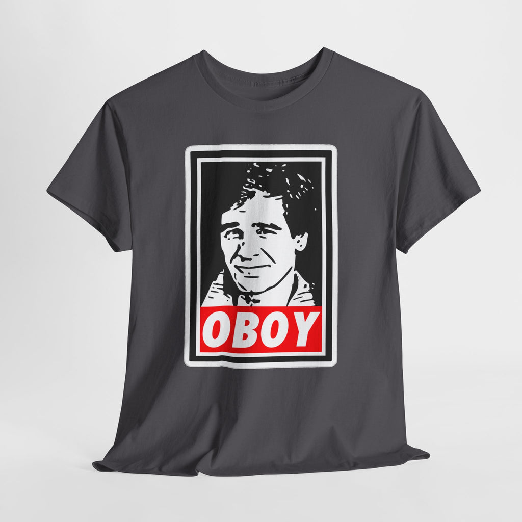 Oboy Quantum Leap Graphic Tee — Retro Pop Art Portrait T‑Shirt