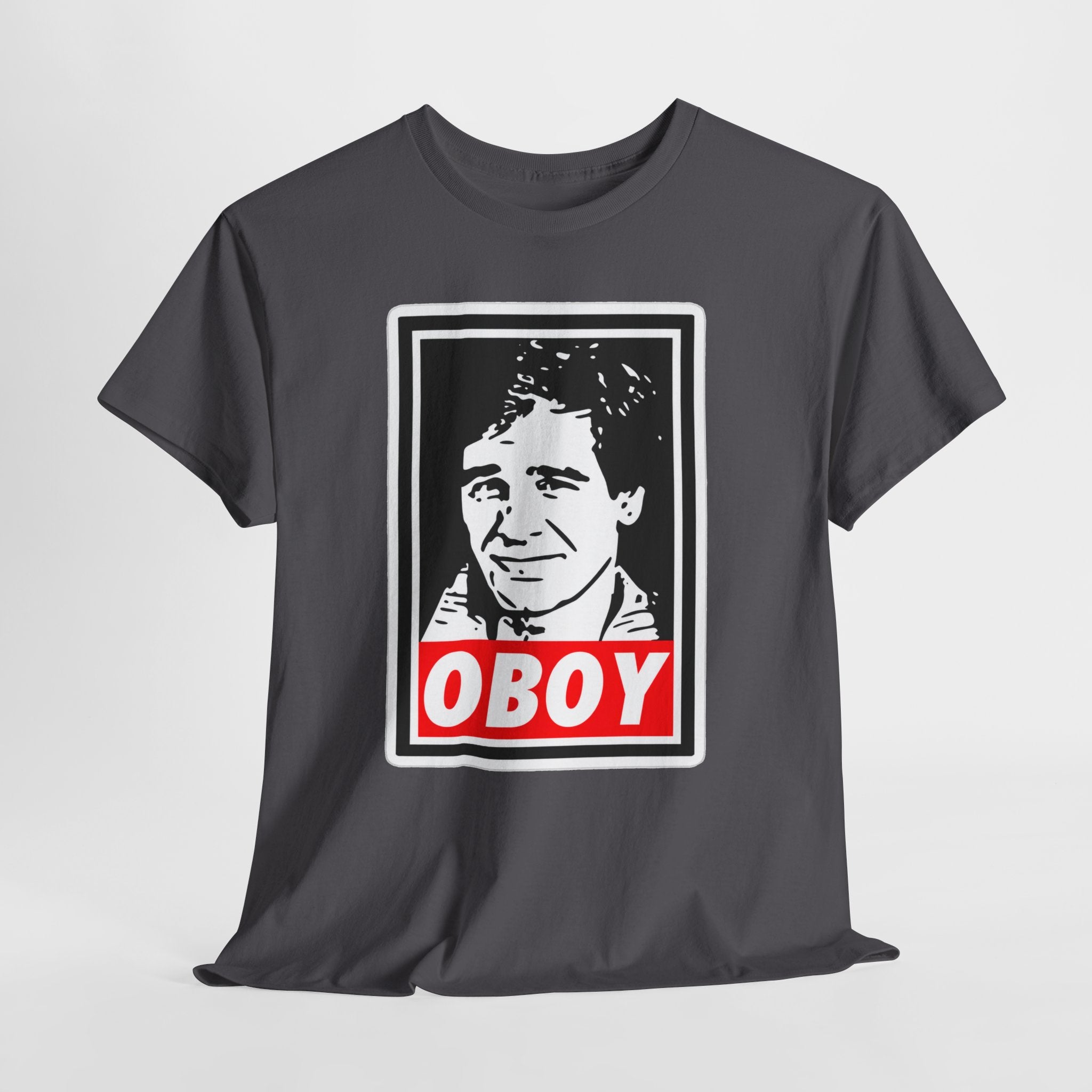 Oboy Quantum Leap Graphic Tee — Retro Pop Art Portrait T‑Shirt