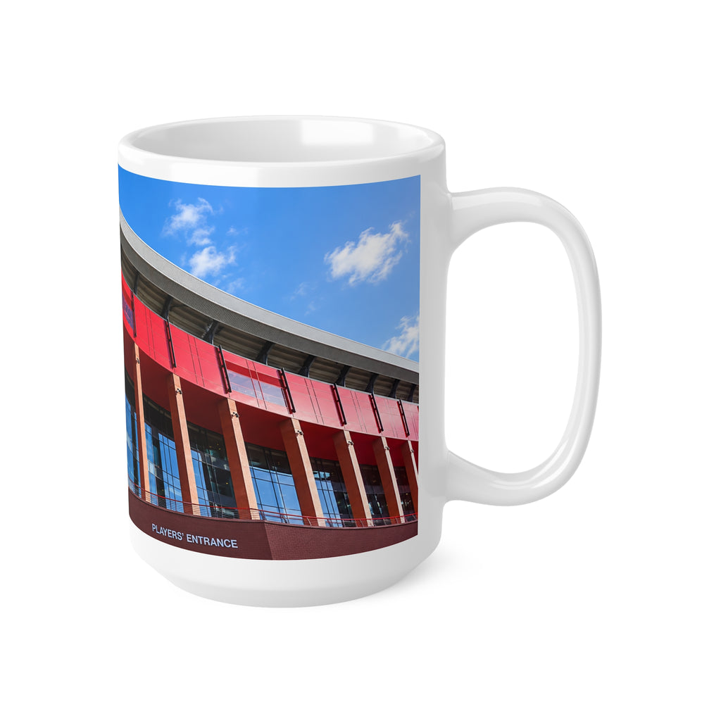 Liverpool FC Anfield Stadium Photo Mug — Ceramic Coffee Cup (11oz & 15oz)
