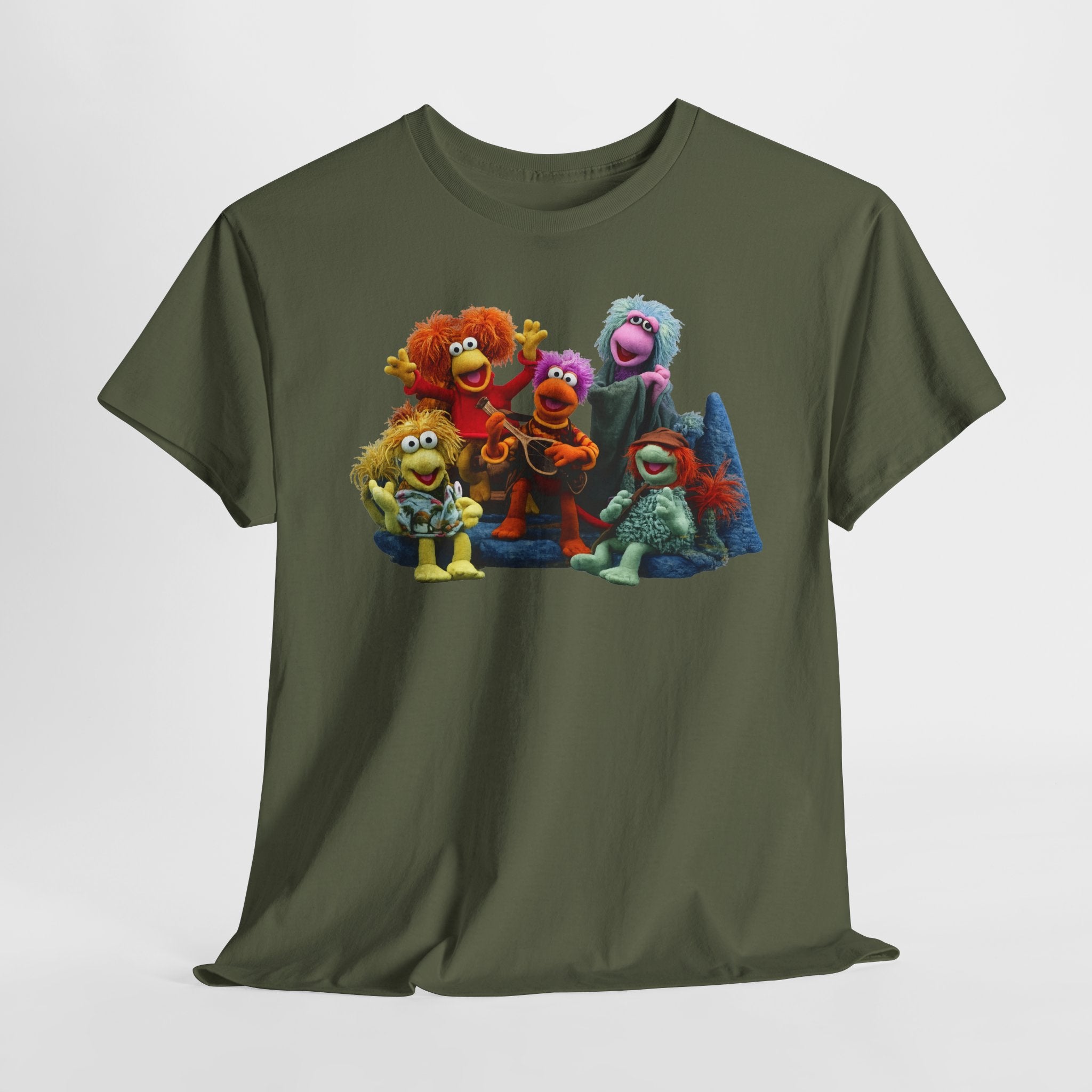 Fraggle Rock Muppet Crew Graphic Tee — Vintage Puppet Group T-Shirt