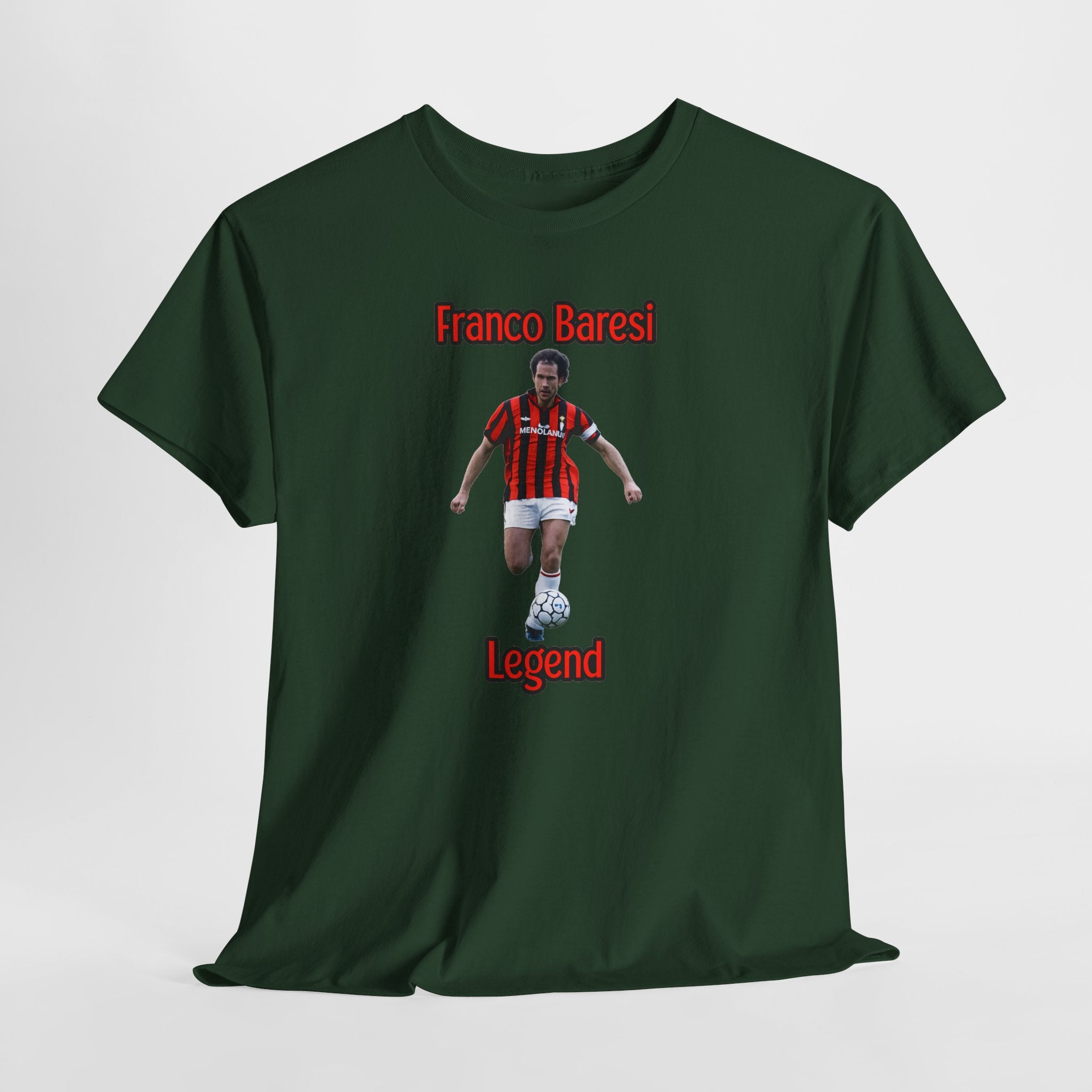 Franco Baresi Legend Tee — AC Milan Retro Soccer Graphic T-Shirt