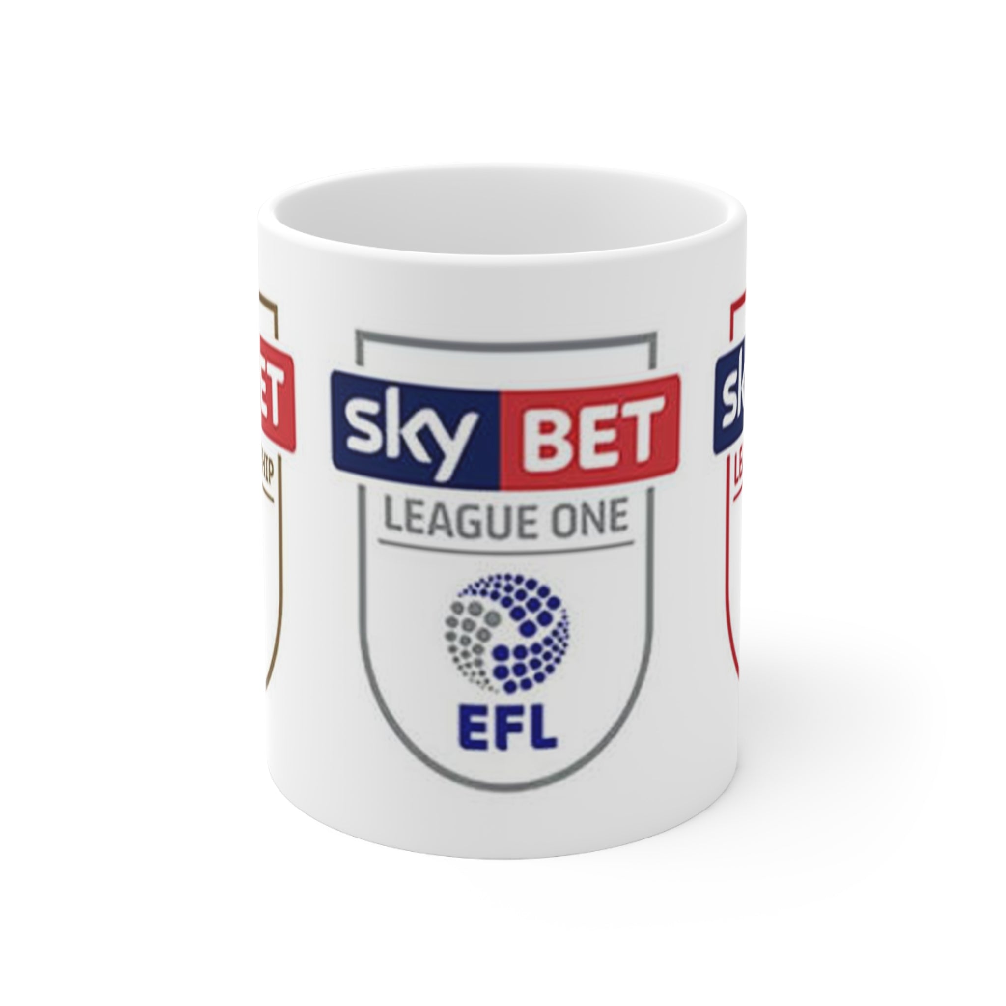 EFL Sky Bet Championship, League One and League Two Logos Ceramic Coffee Mug — 11oz & 15oz