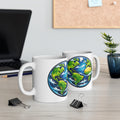 Earth Globe Ceramic Mug — Eco-Friendly World Map Coffee Cup (11oz & 15oz)