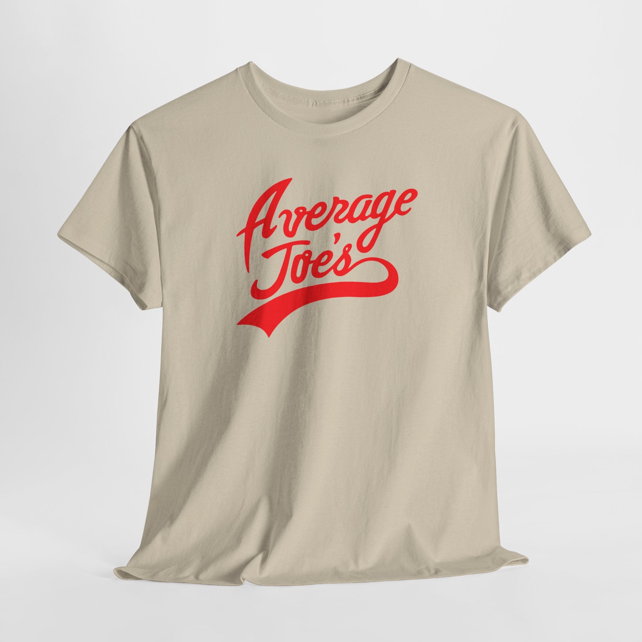 Average Joe's Graphic Tee — Retro Script White T-Shirt