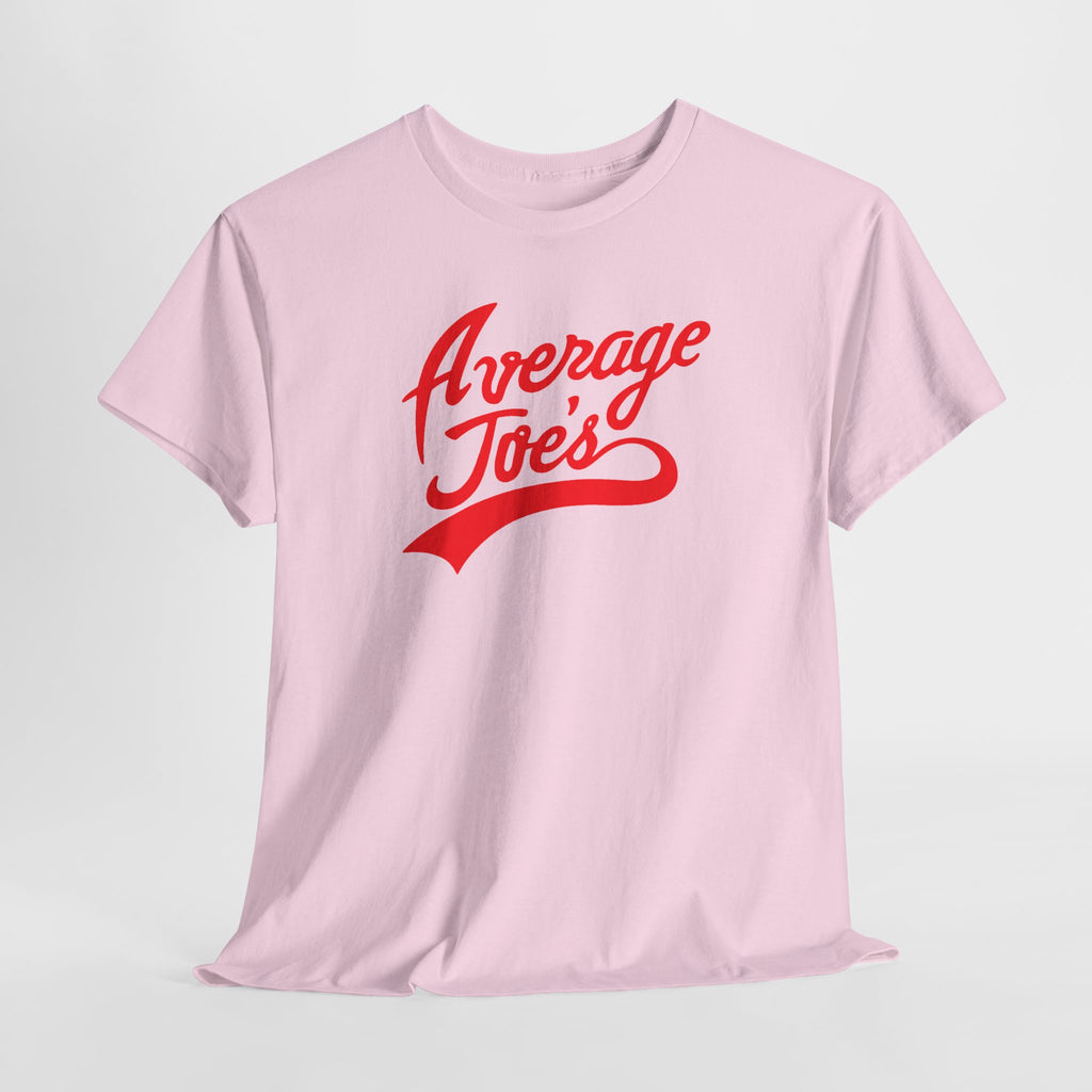 Average Joe's Graphic Tee — Retro Script White T-Shirt