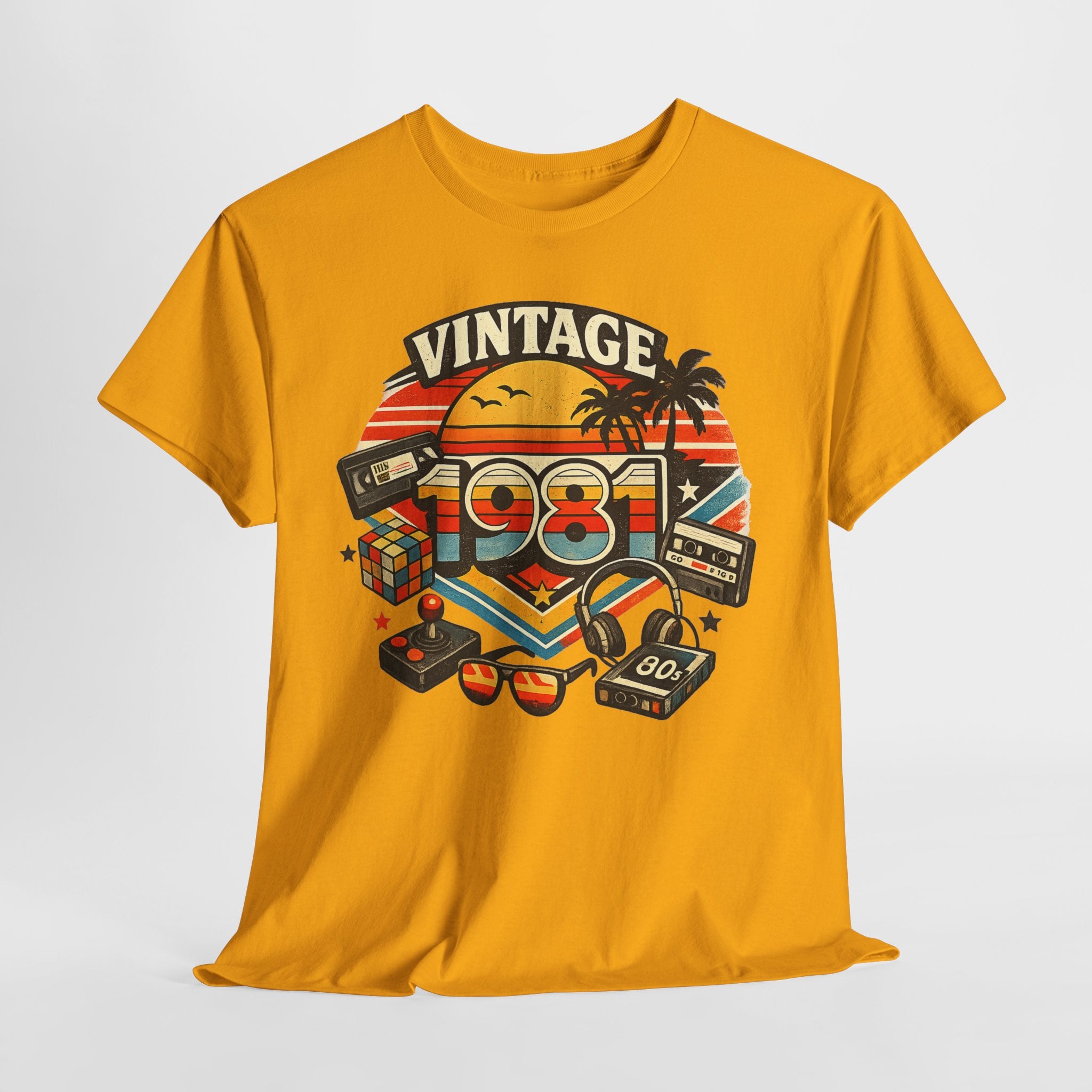 Vintage 1981 Retro Tee — 80s Nostalgia Graphic T-Shirt