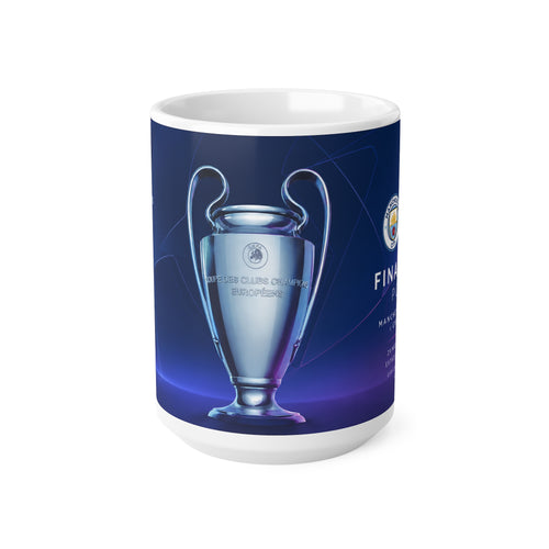 2021 Champions League Final Programme Cover Inspired Ceramic Mug — Coffee Cup (11oz/15oz)