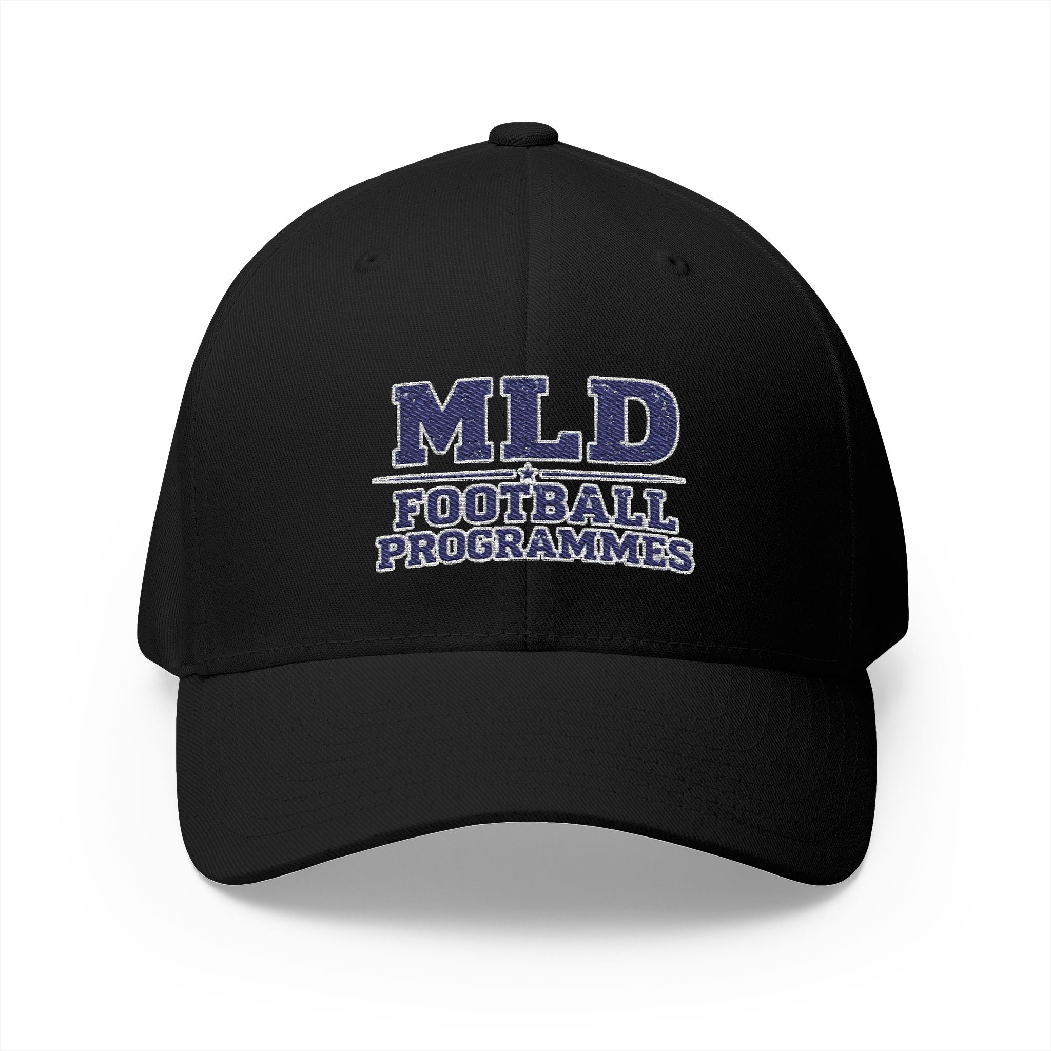 MLD Football Programmes Embroidered Cap – Structured Closed-Back Baseball Hat