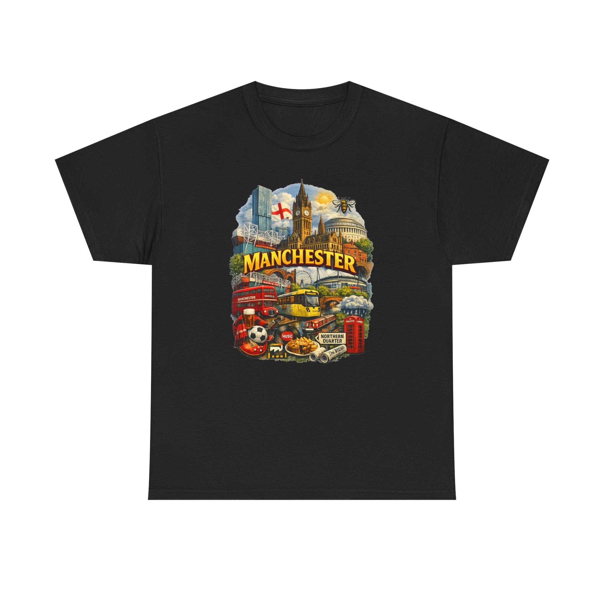 Manchester Skyline Collage T-Shirt