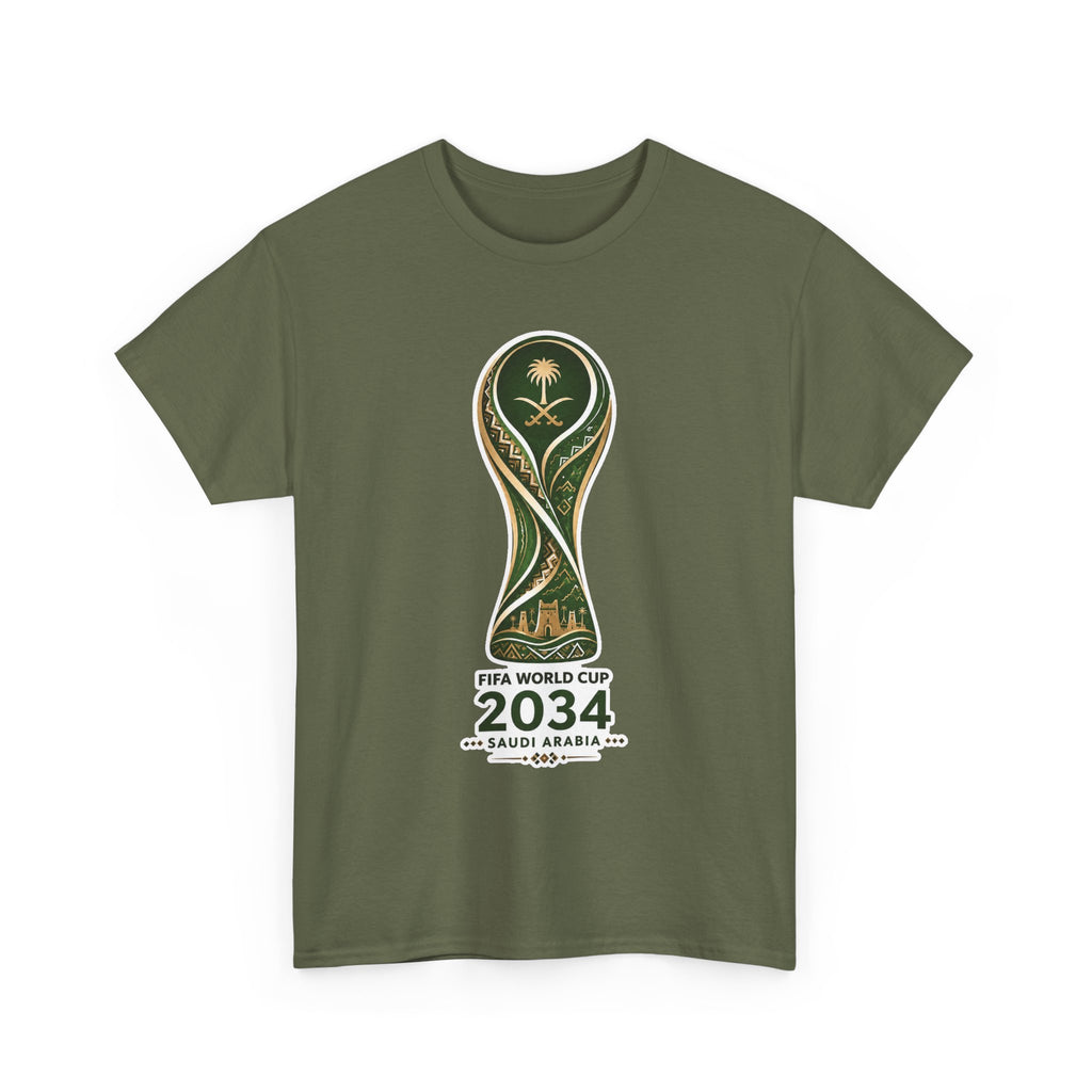 2034 FIFA World Cup Qatar 2034 Trophy Cotton T‑Shirt