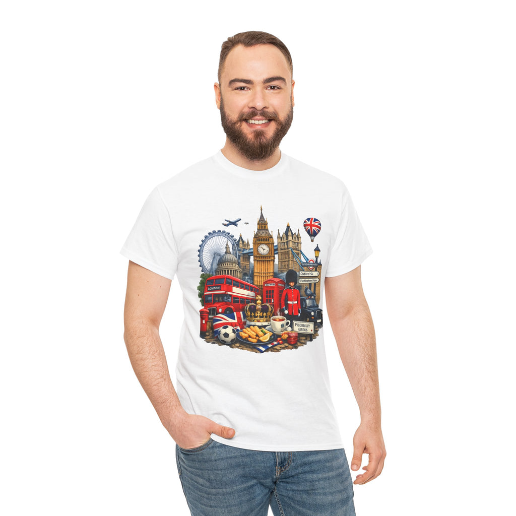London Landmarks T‑Shirt — British Icons Collage Tee