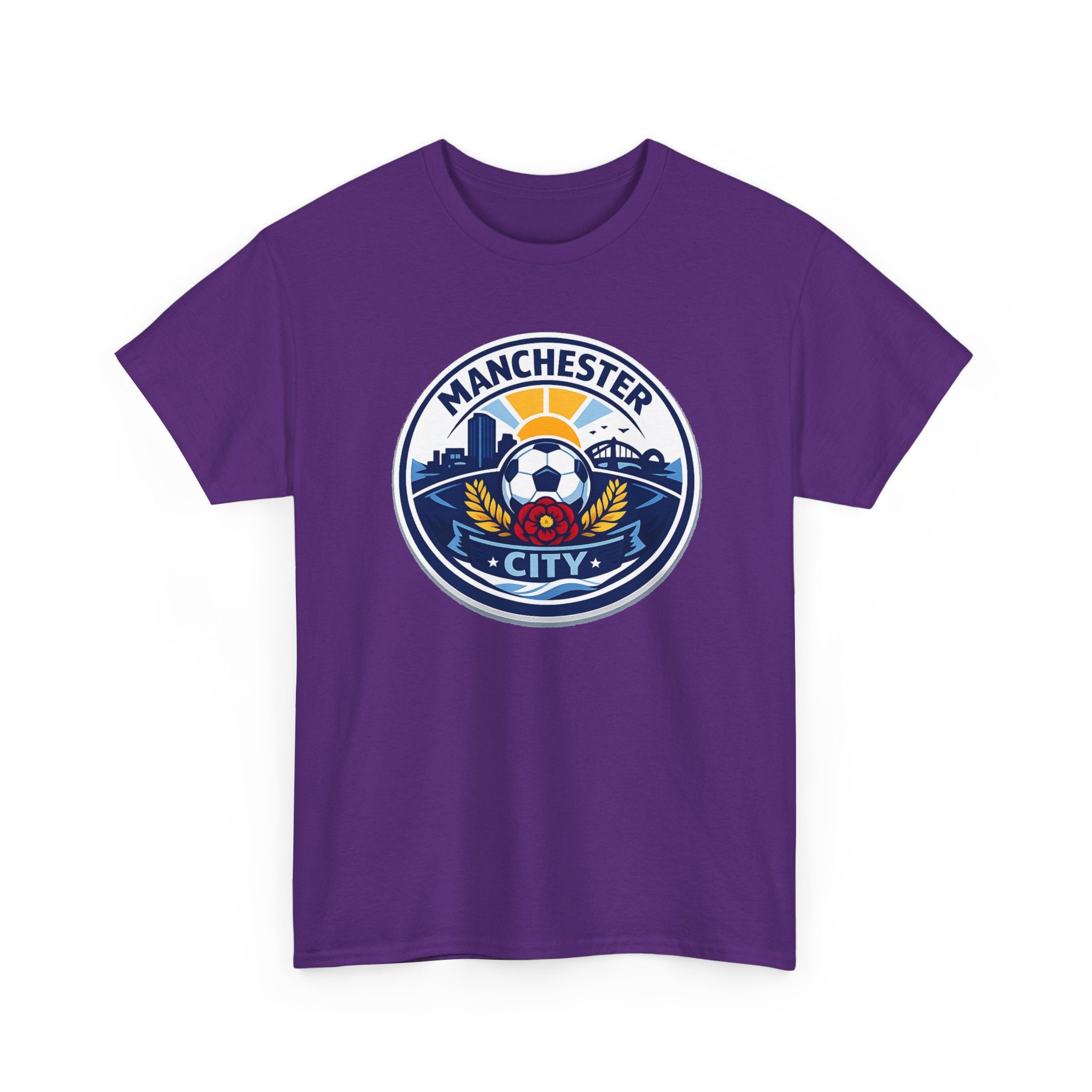 Manchester City Unofficial Soccer Logo T-Shirt — Football Fan Tee