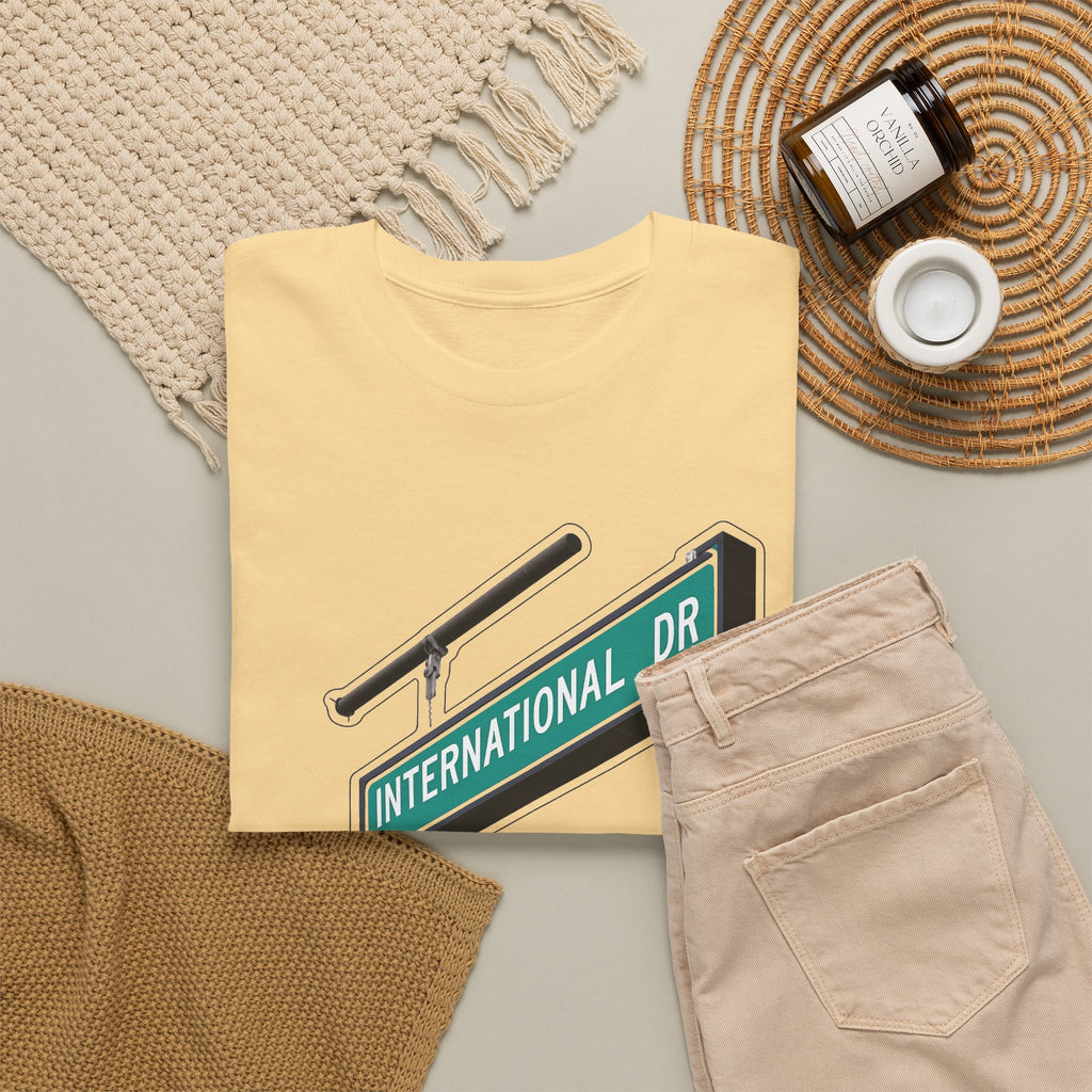 International Dr Street Sign Cotton T-Shirt