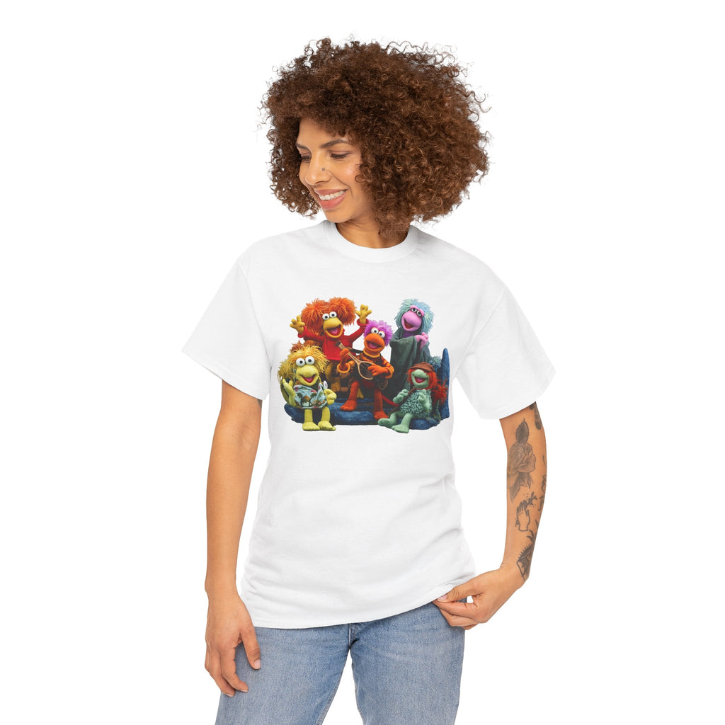 Fraggle Rock Muppet Crew Graphic Tee — Vintage Puppet Group T-Shirt
