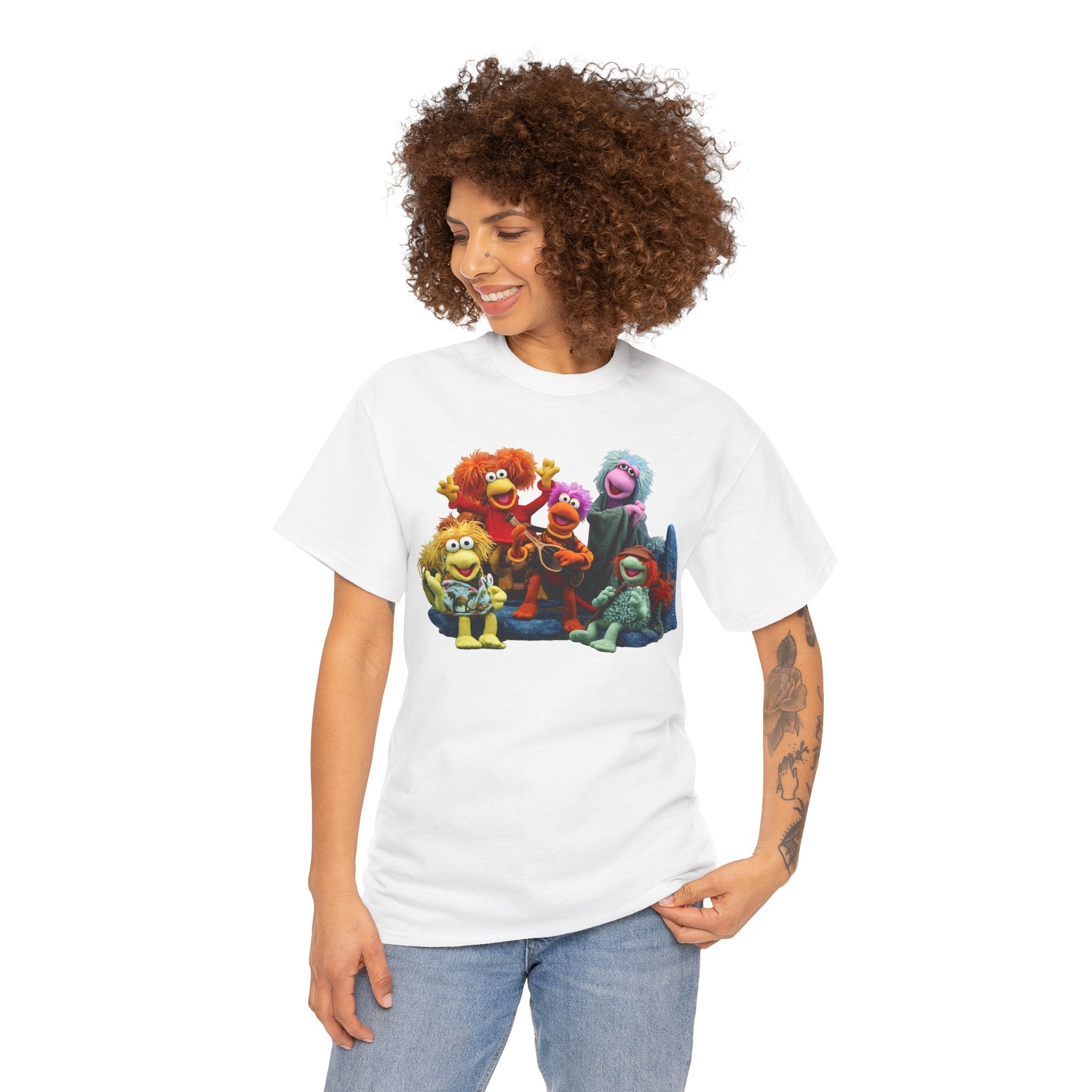 Fraggle Rock Muppet Crew Graphic Tee — Vintage Puppet Group T-Shirt