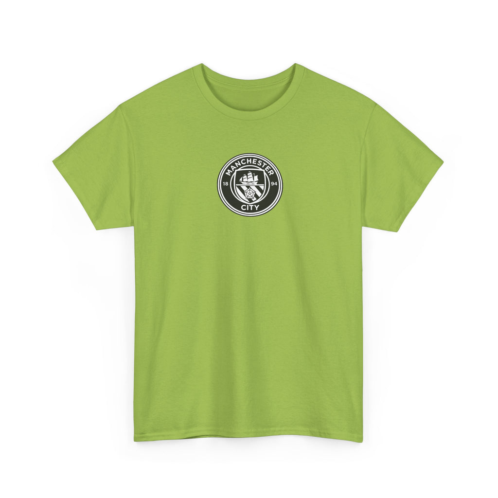 Man City Unofficial T-Shirt — Vintage Crest Logo Tee (Small Chest Emblem)