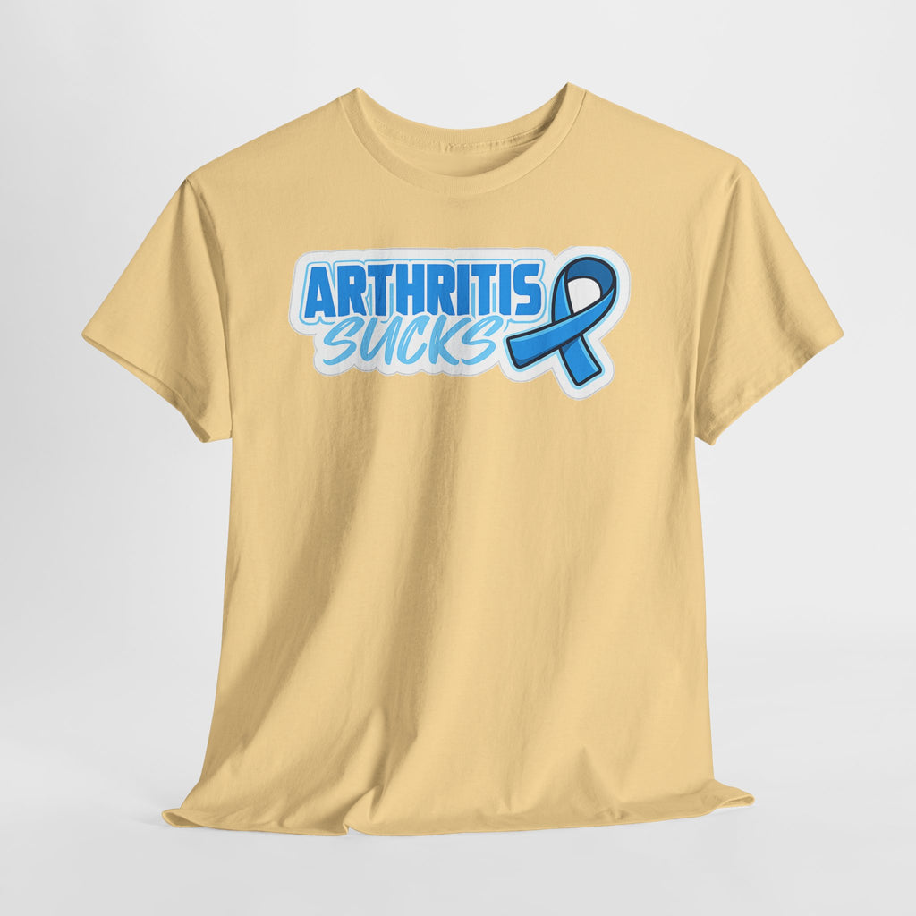 Arthritis Sucks T-Shirt with Awareness Ribbon — Arthritis Support Tee
