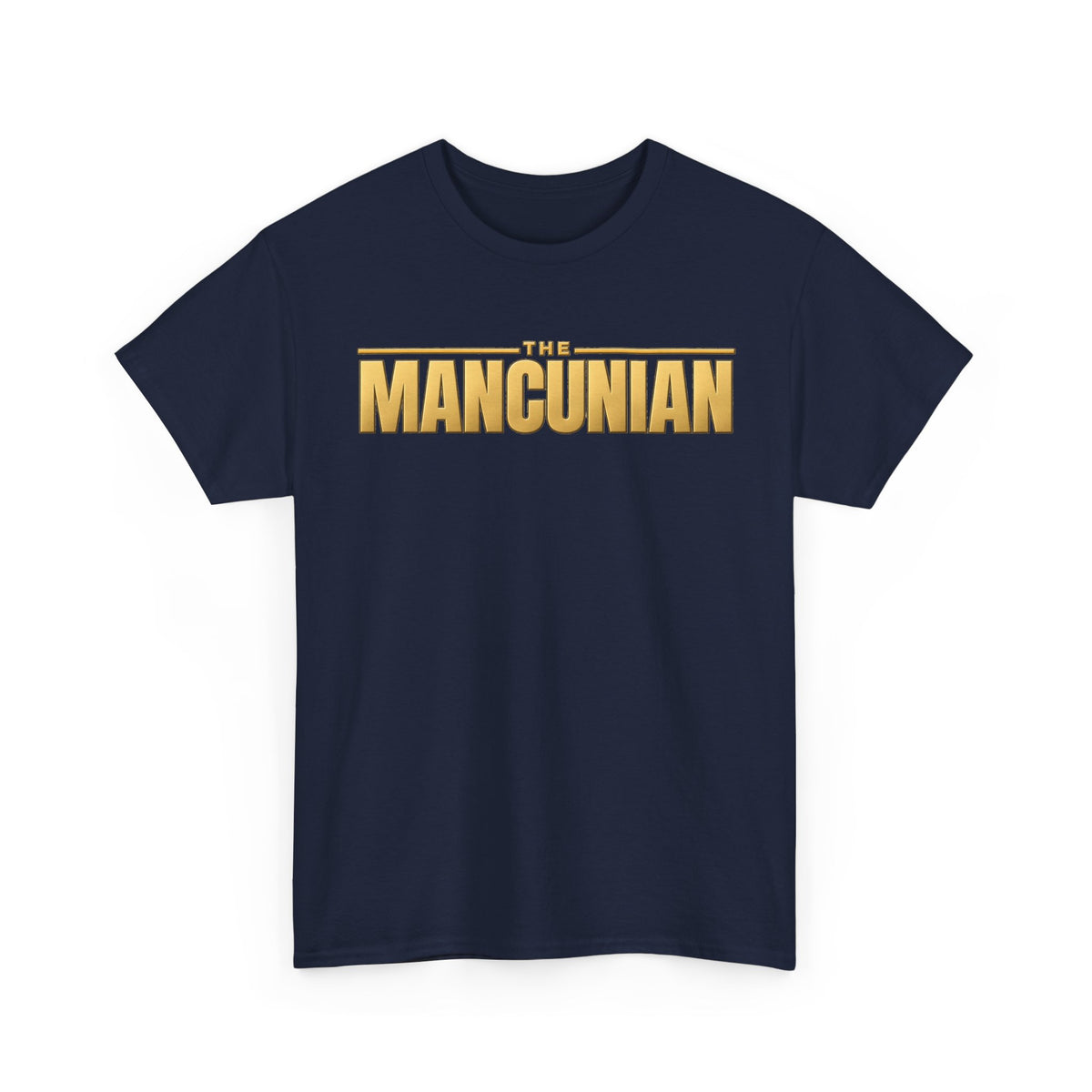 Mancunian Gold Logo Cotton T‑Shirt