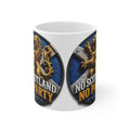 No Scotland No Party Ceramic Coffee Mug — Scottish Lion Crest 11oz & 15oz