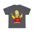 Homer Simpson Manchester Fan T-Shirt — Cartoon Football Supporter Tee