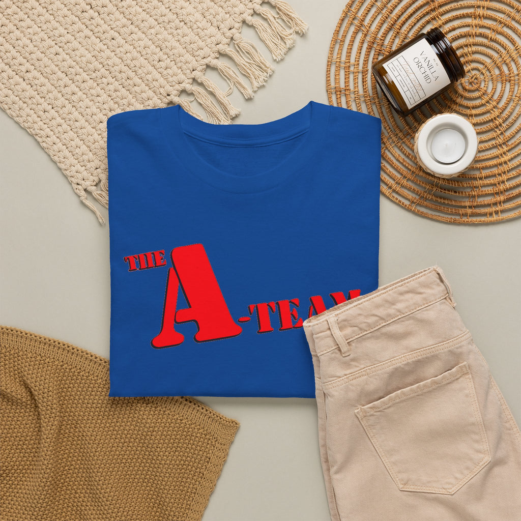 A-Team Graphic Tee — Retro Red Logo Vintage Crew T-Shirt