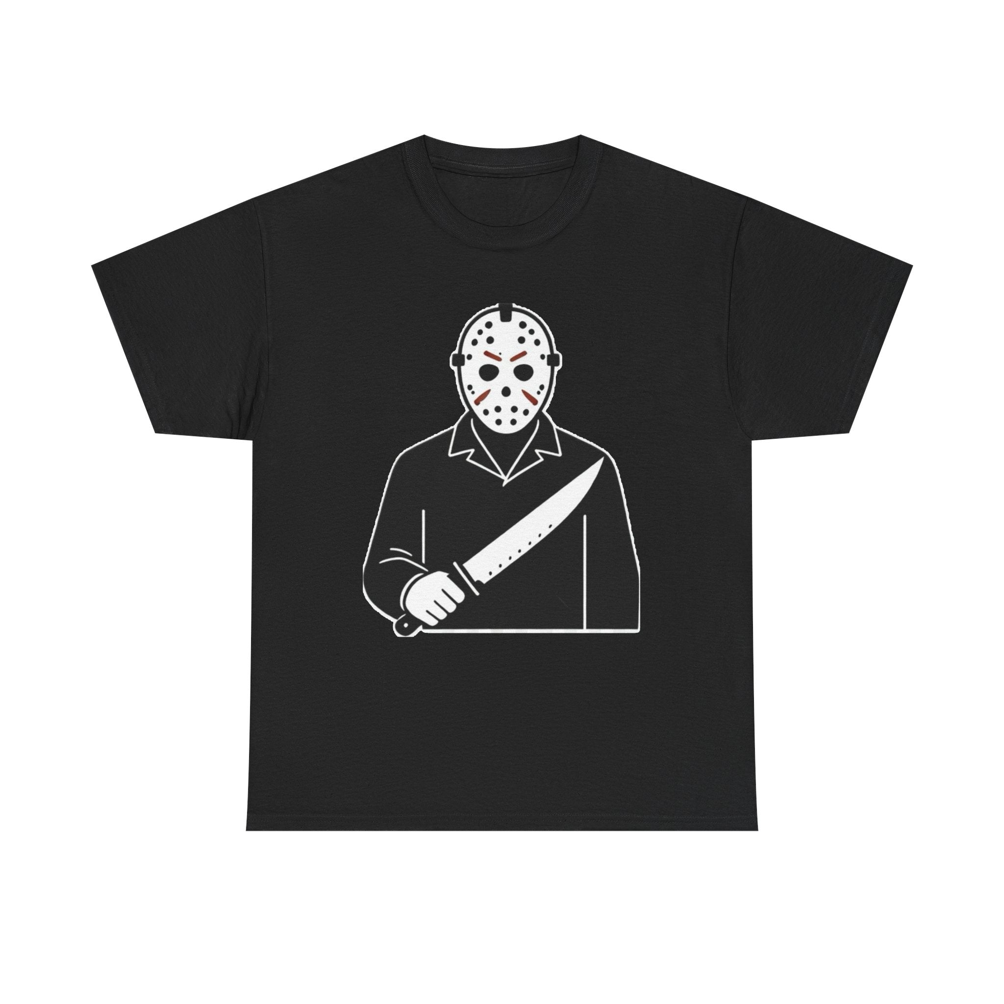 Hockey Mask Killer Tee — Retro Jason Voorhees Horror T-Shirt