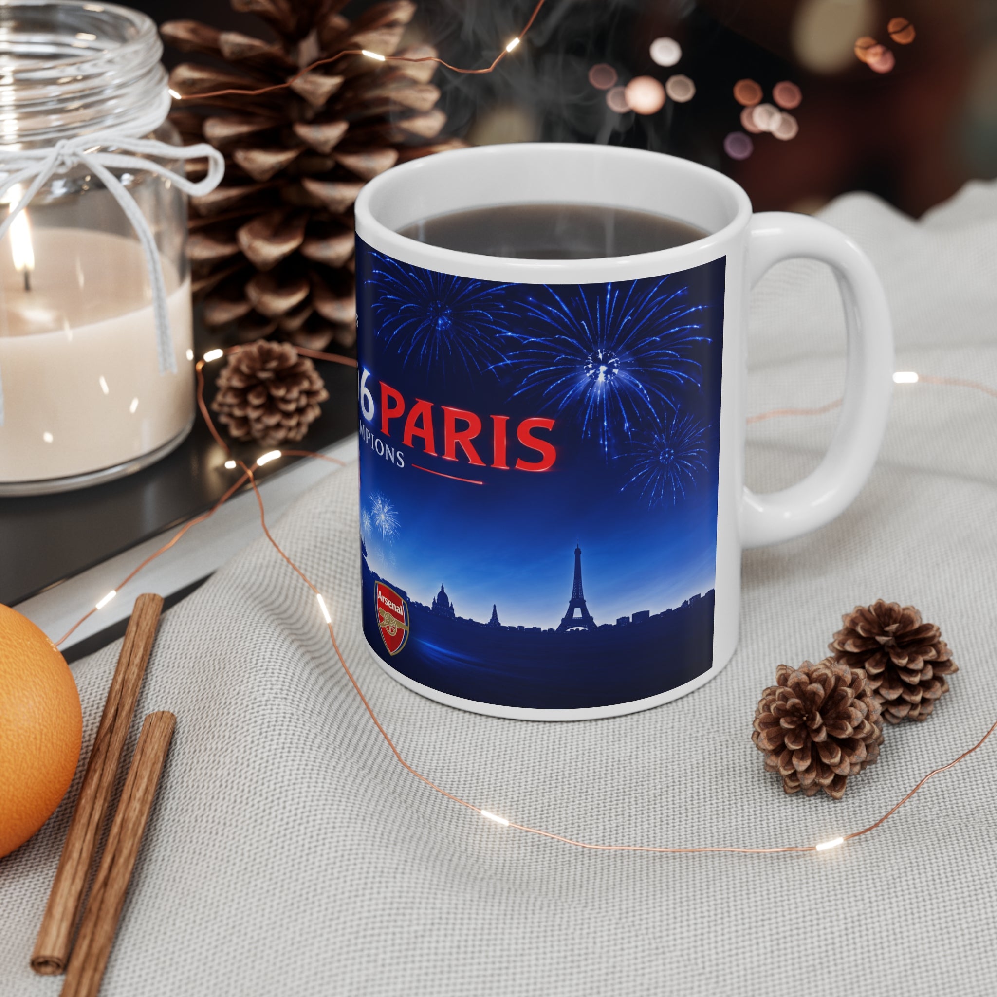 2006 UEFA champions League Final Programme Cover Inspired Commemorative Mug — 11oz/15oz Ceramic