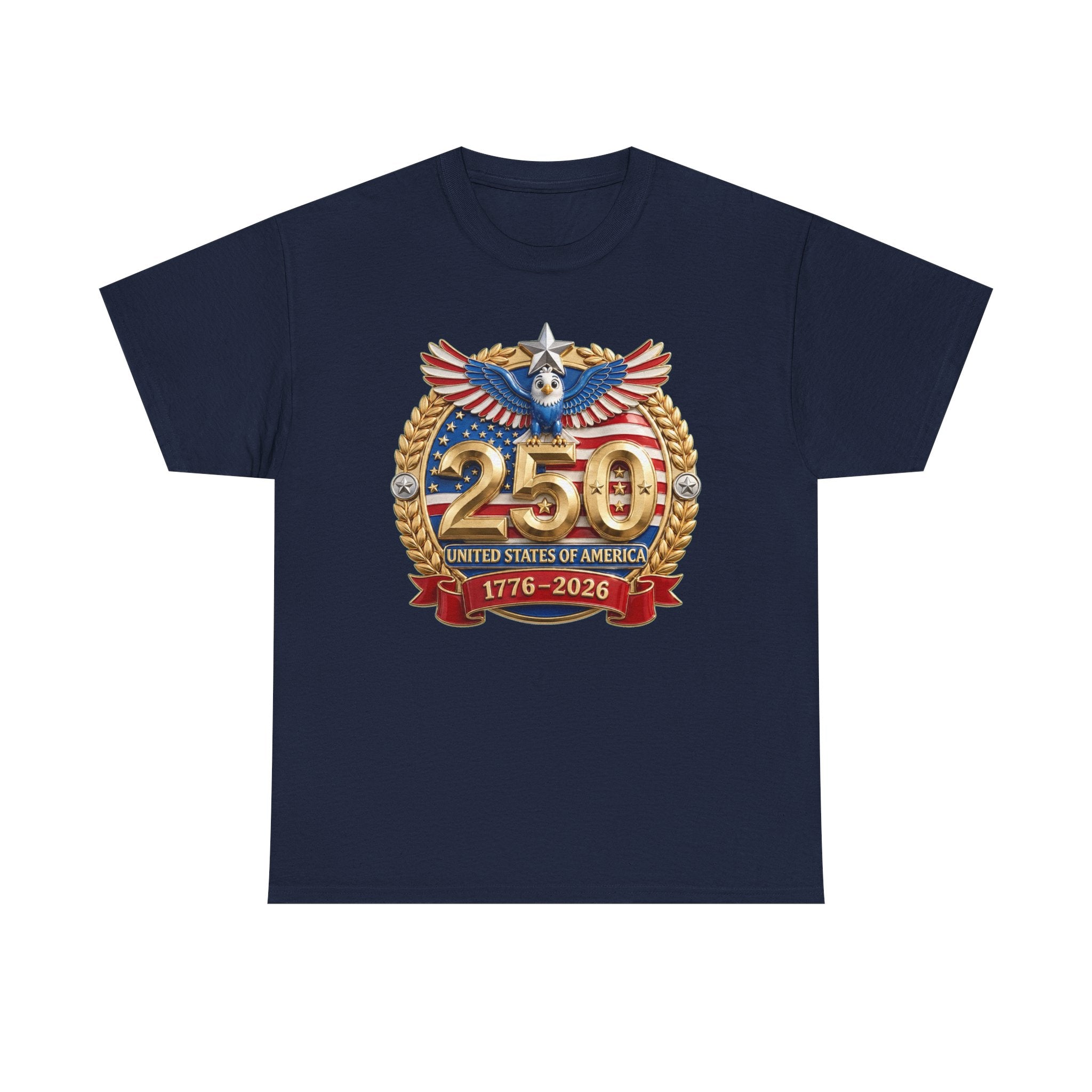 250th USA Anniversary T-Shirt – 1776–2026 Patriotic Eagle Emblem Tee