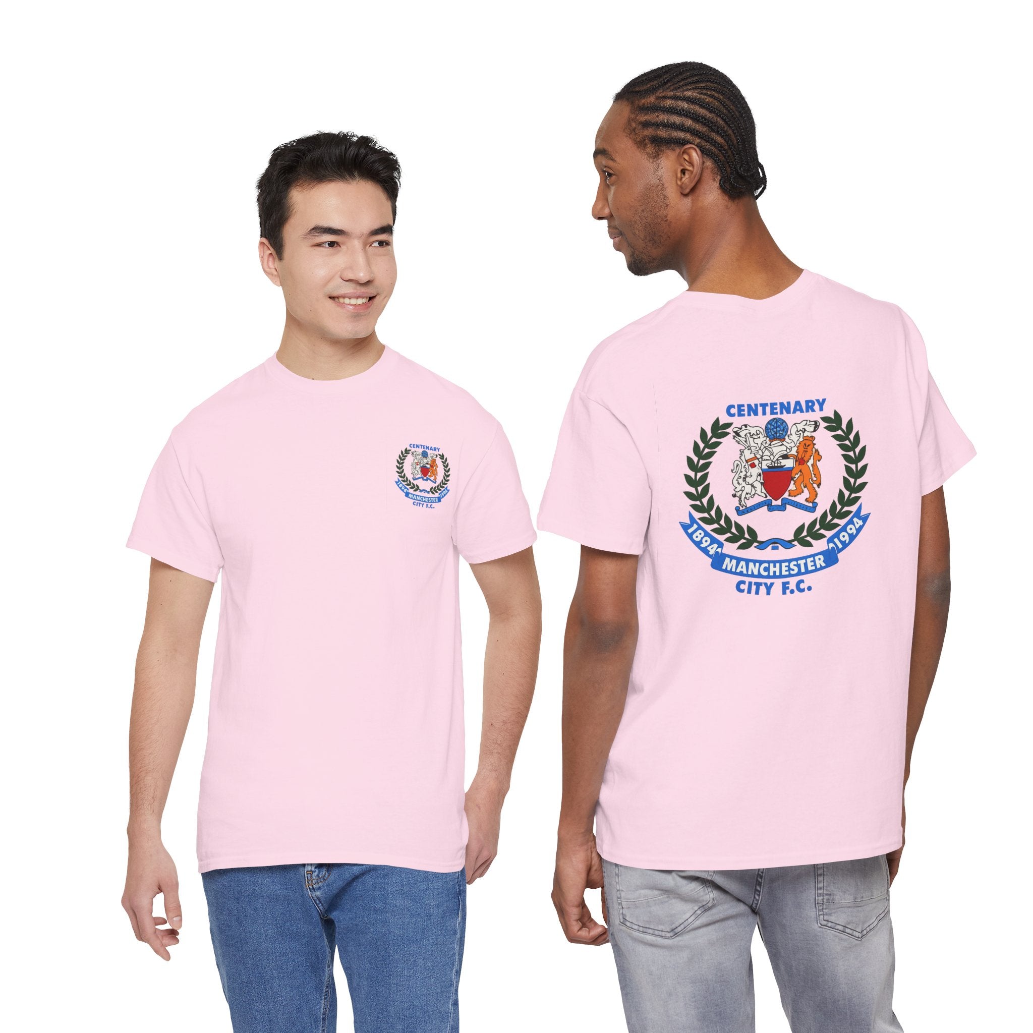 Centenary Manchester City FC Crest Tee — 1894–1994 Commemorative Shirt