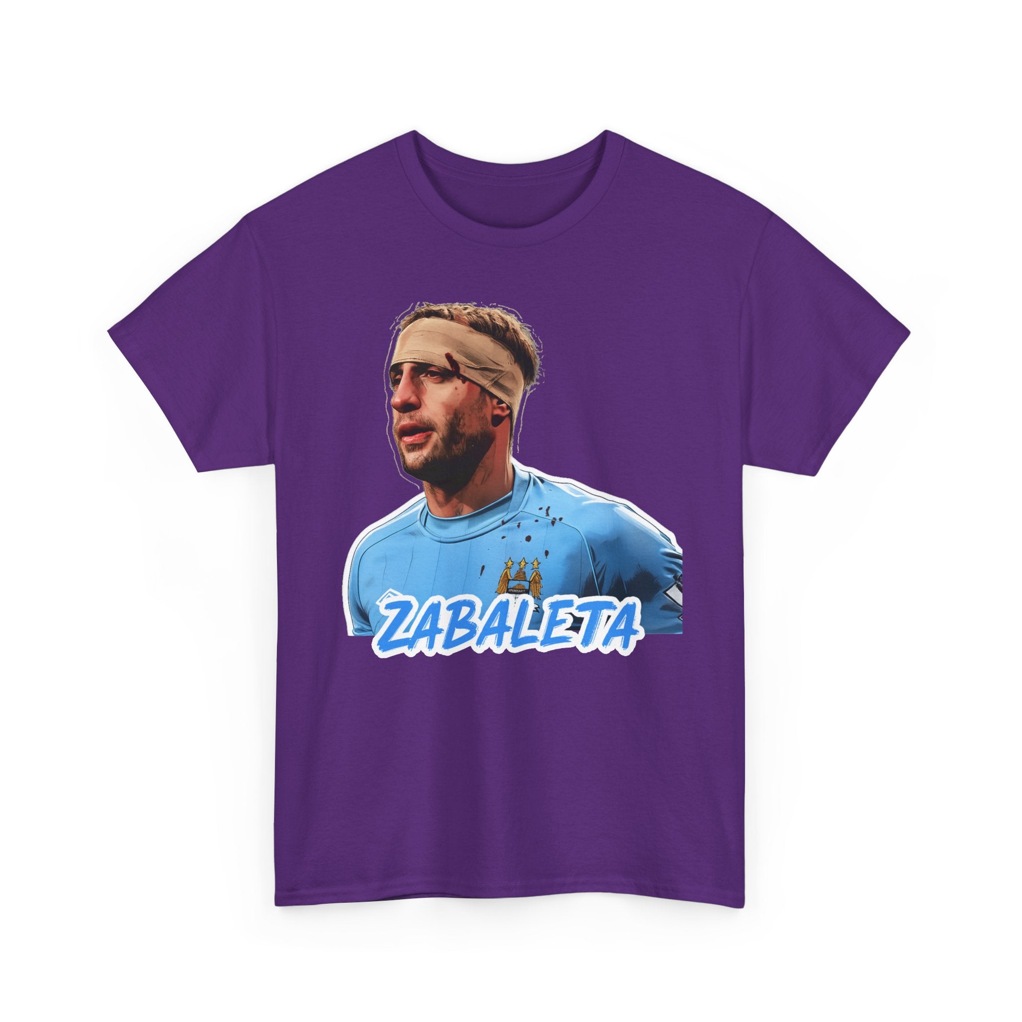 Zabaleta Manchester City Fan Tee — Retro Player Portrait Soccer T‑Shirt