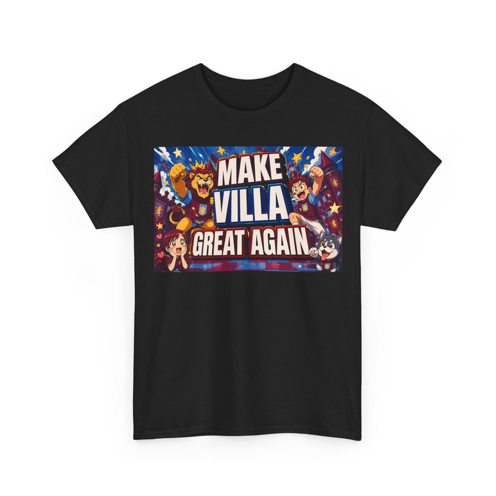 Aston VIlla Make Villa Great Again T-Shirt — Funny Political Parody Tee