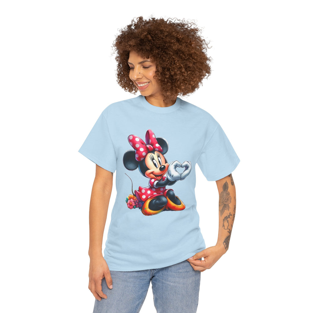 Minnie Mouse Character Heart Graphic Tee