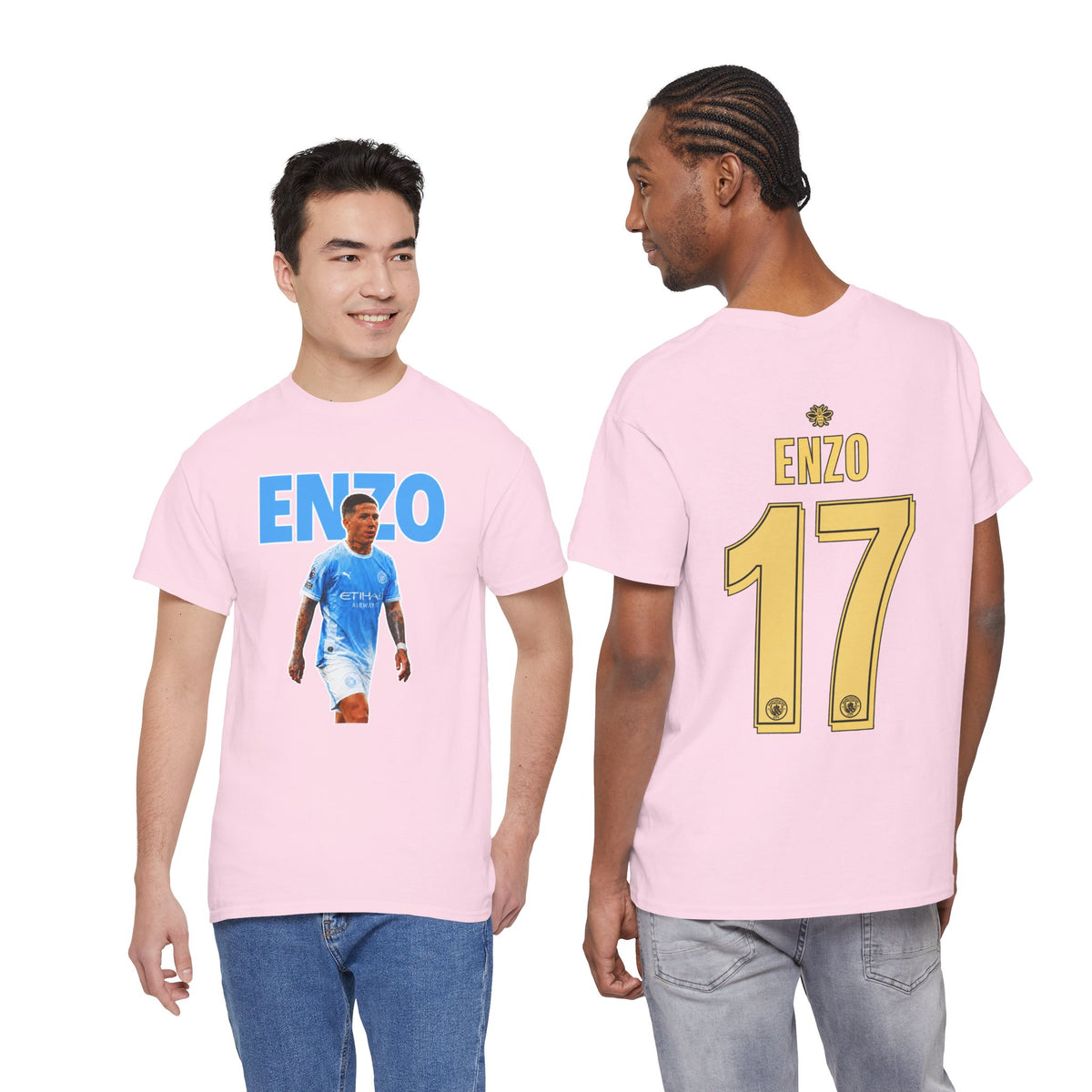 Enzo Fernandez Manchester City Inspired Cotton T-Shirt