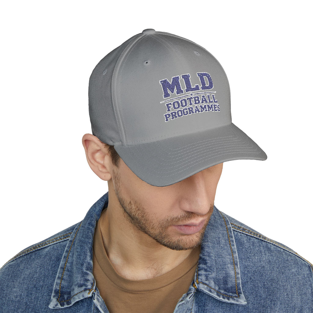 MLD Football Programmes Embroidered Cap – Structured Closed-Back Baseball Hat