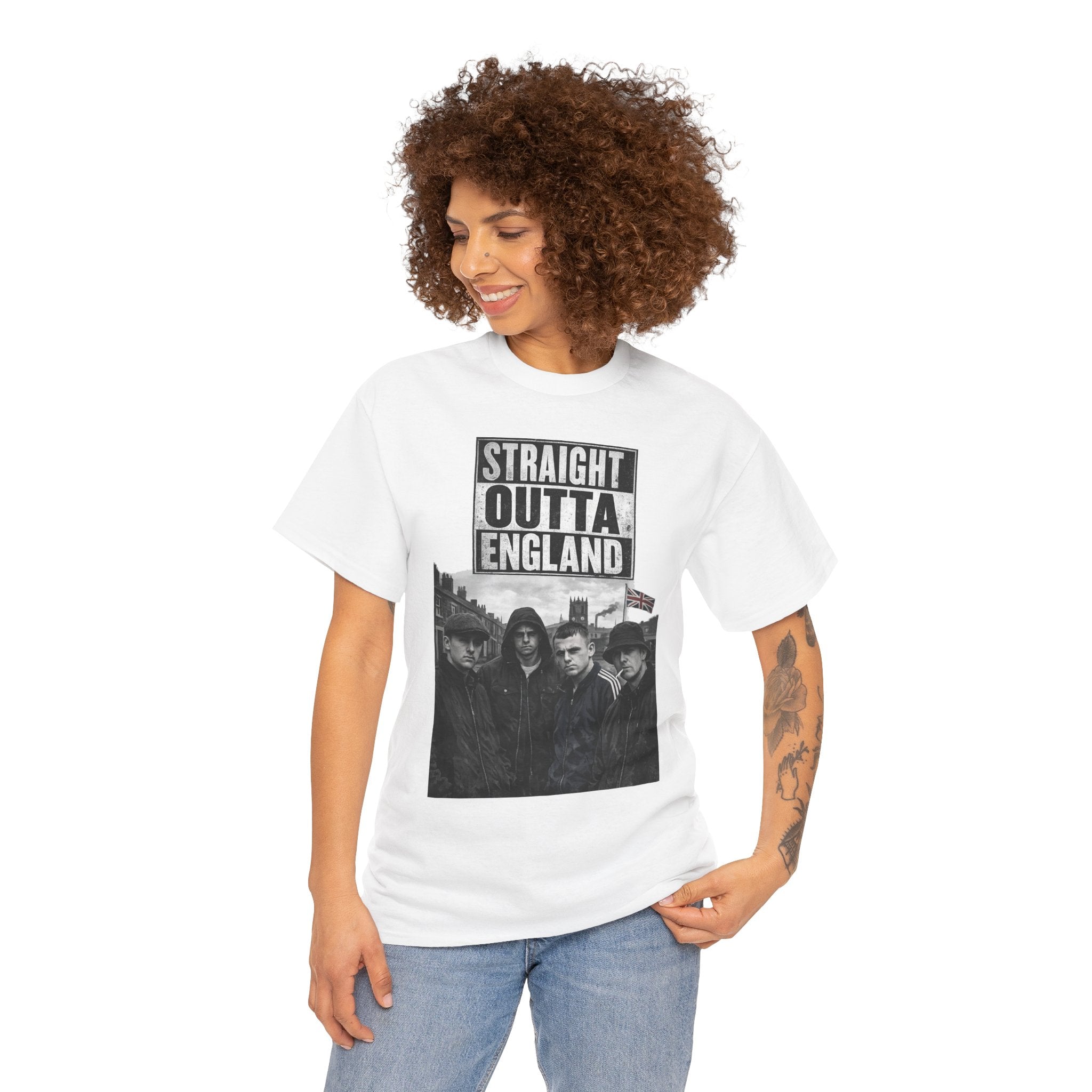 Straight Outta England T-Shirt — Retro Band Photo Tee