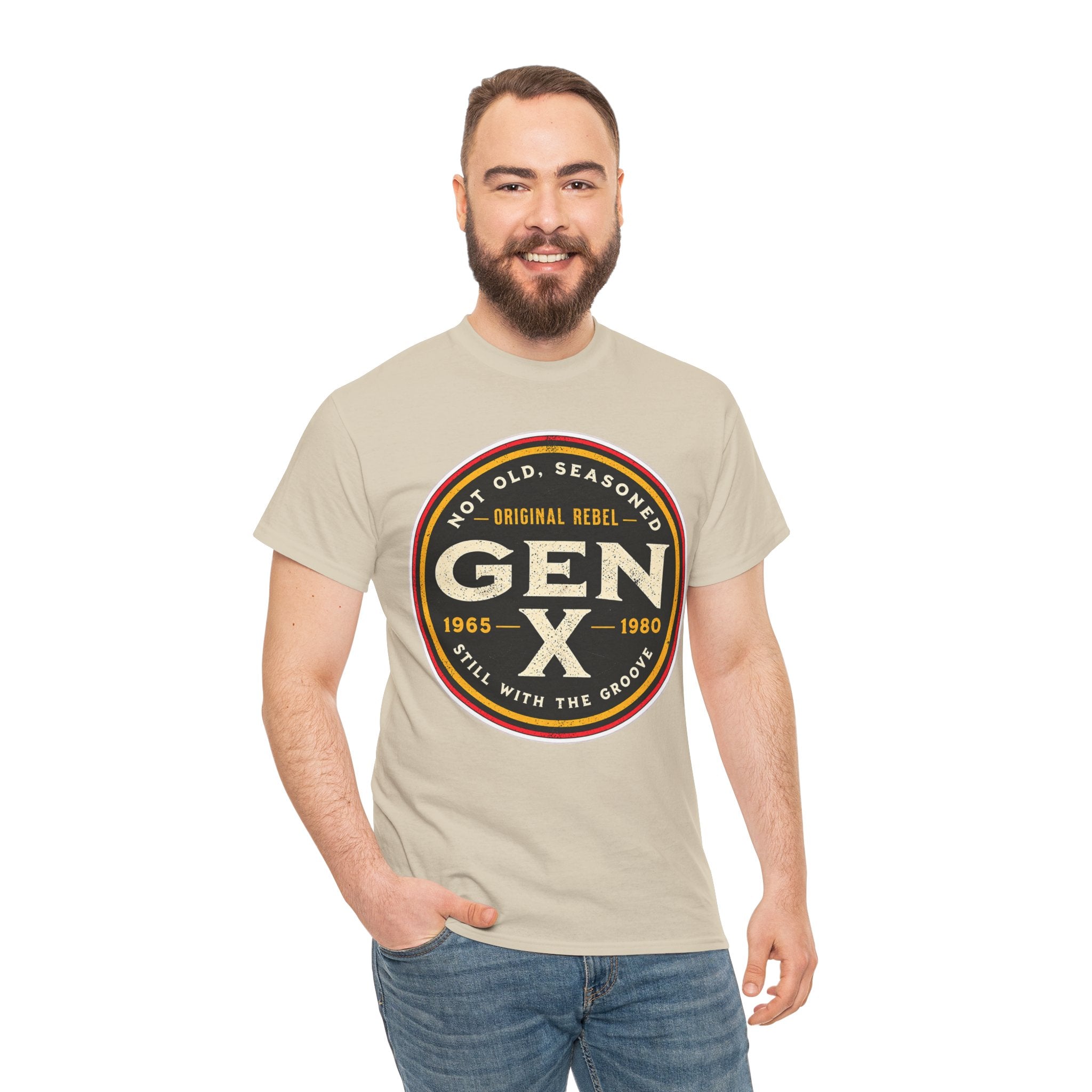 Gen X Tee - 'Not Old, Seasoned' Vintage Rebel Graphic T-Shirt (1965-1980)