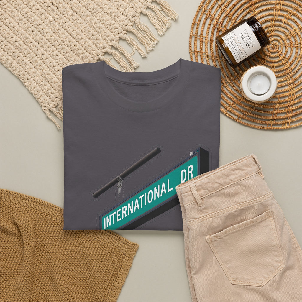 International Dr Street Sign Cotton T-Shirt