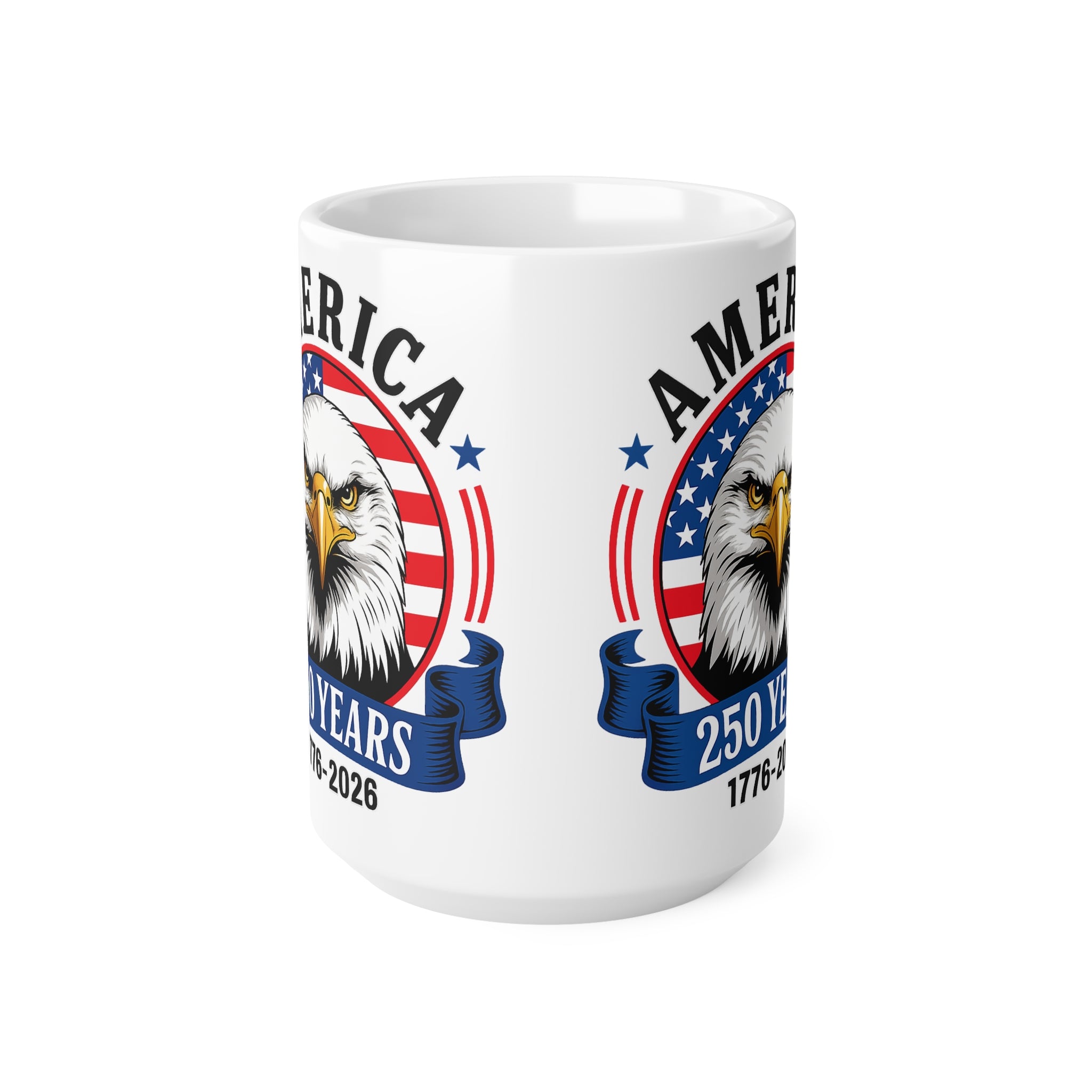 250 Years America Eagle Coffee Mug – Patriotic 1776–2026 Ceramic Mug
