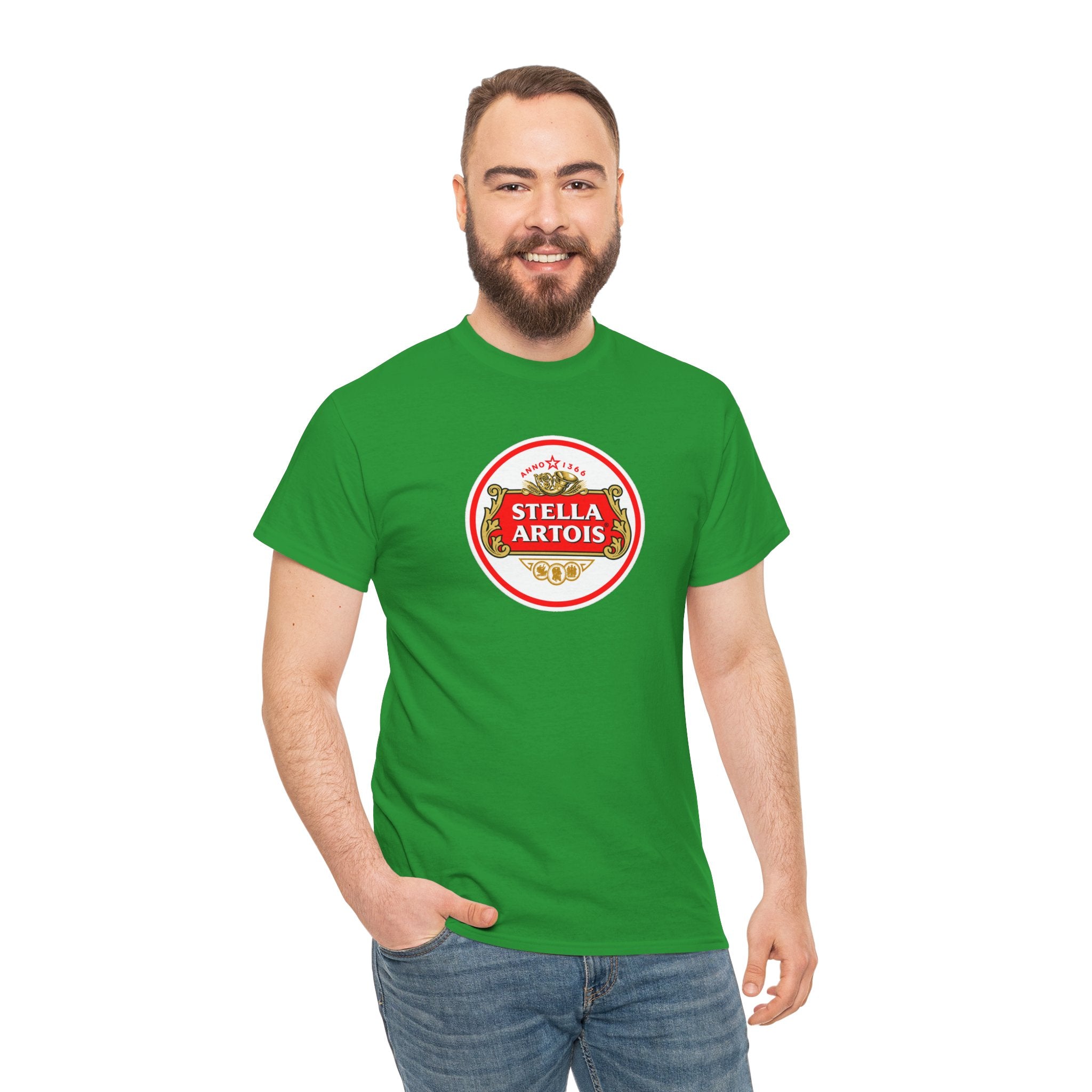Beer Logo T-Shirt — Stella Artois Inspired Vintage Crest Tee