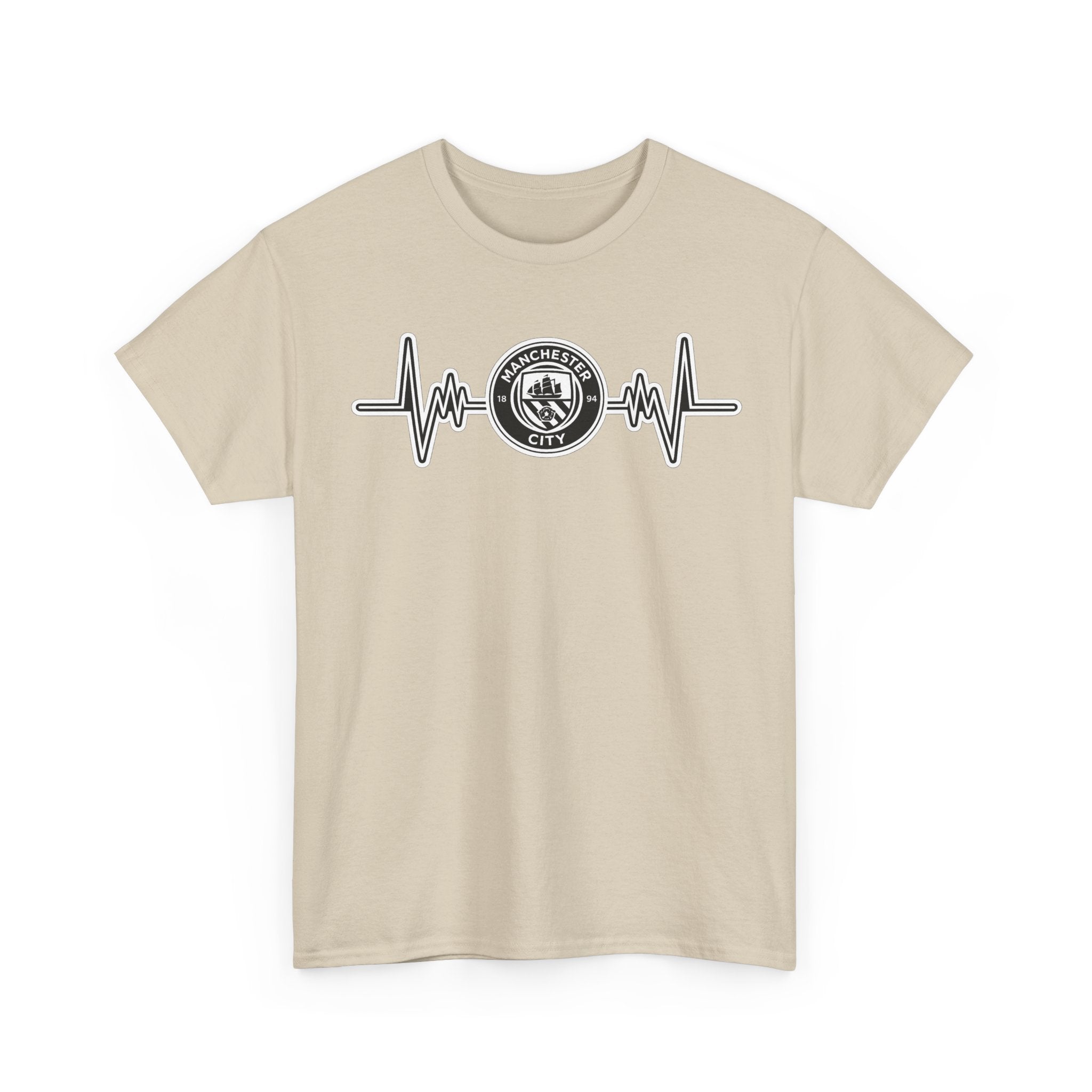 Manchester City Heartbeat Logo T-Shirt — Emergency Medical Services Pulse Tee