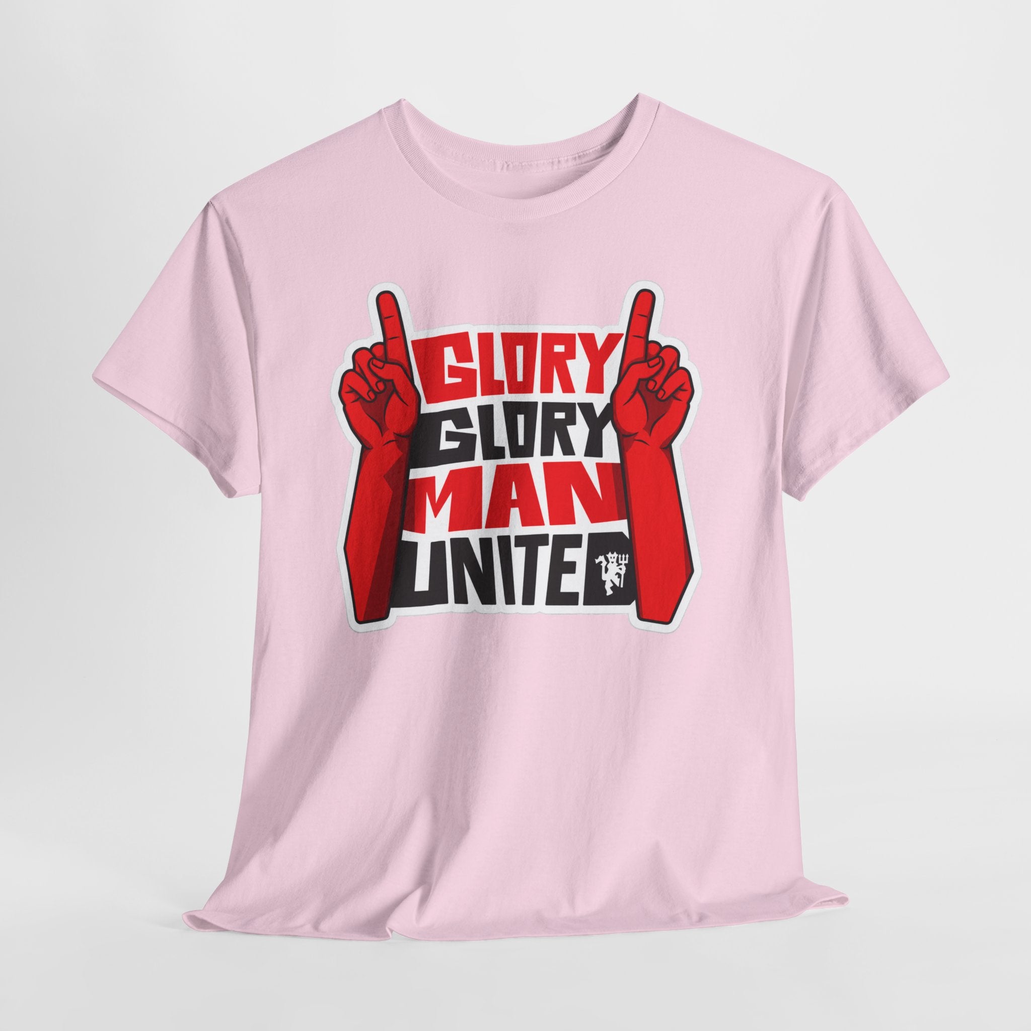 Glory Glory Man United T-Shirt — Retro Red Football Fan Tee