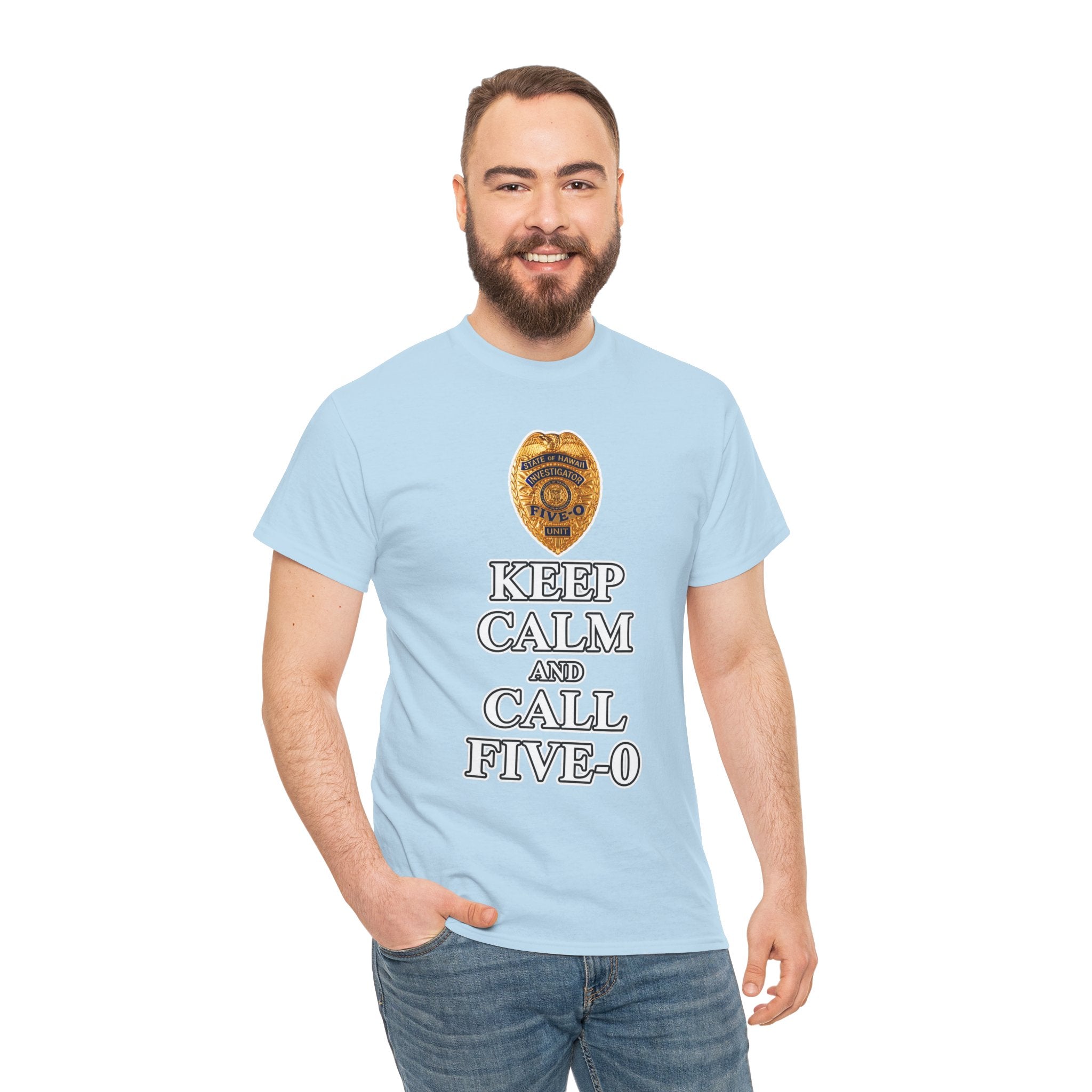 Keep Calm and Call Five-O Cotton T‑Shirt