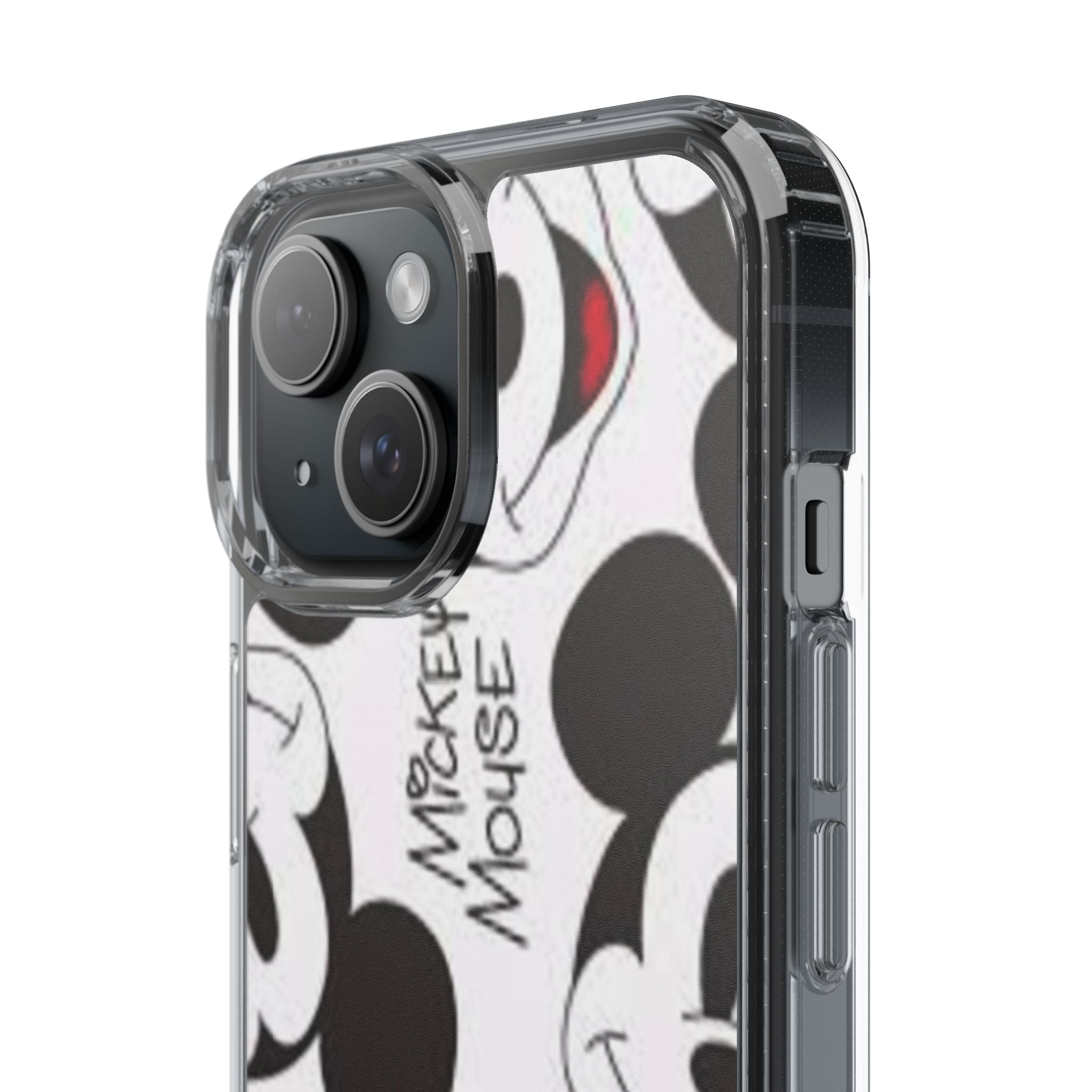 Mickey Mouse Clear Phone Case – Retro Cartoon Pattern Clear Case