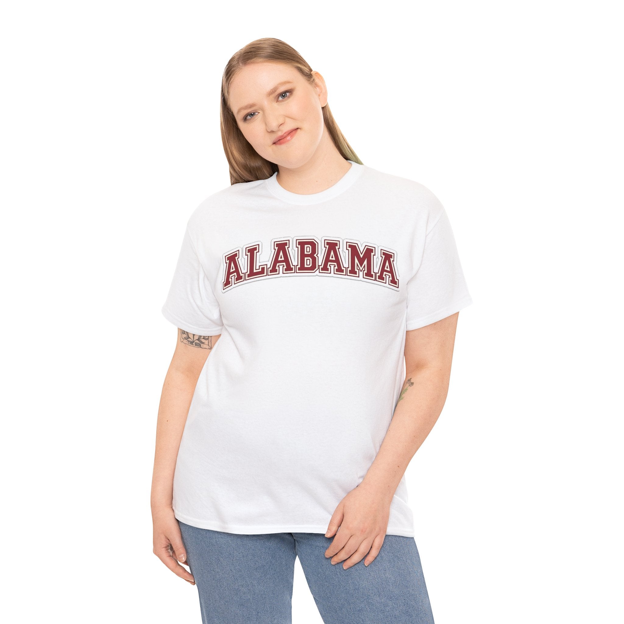 Alabama Arch Logo Tee – Crimson College Pride T‑Shirt
