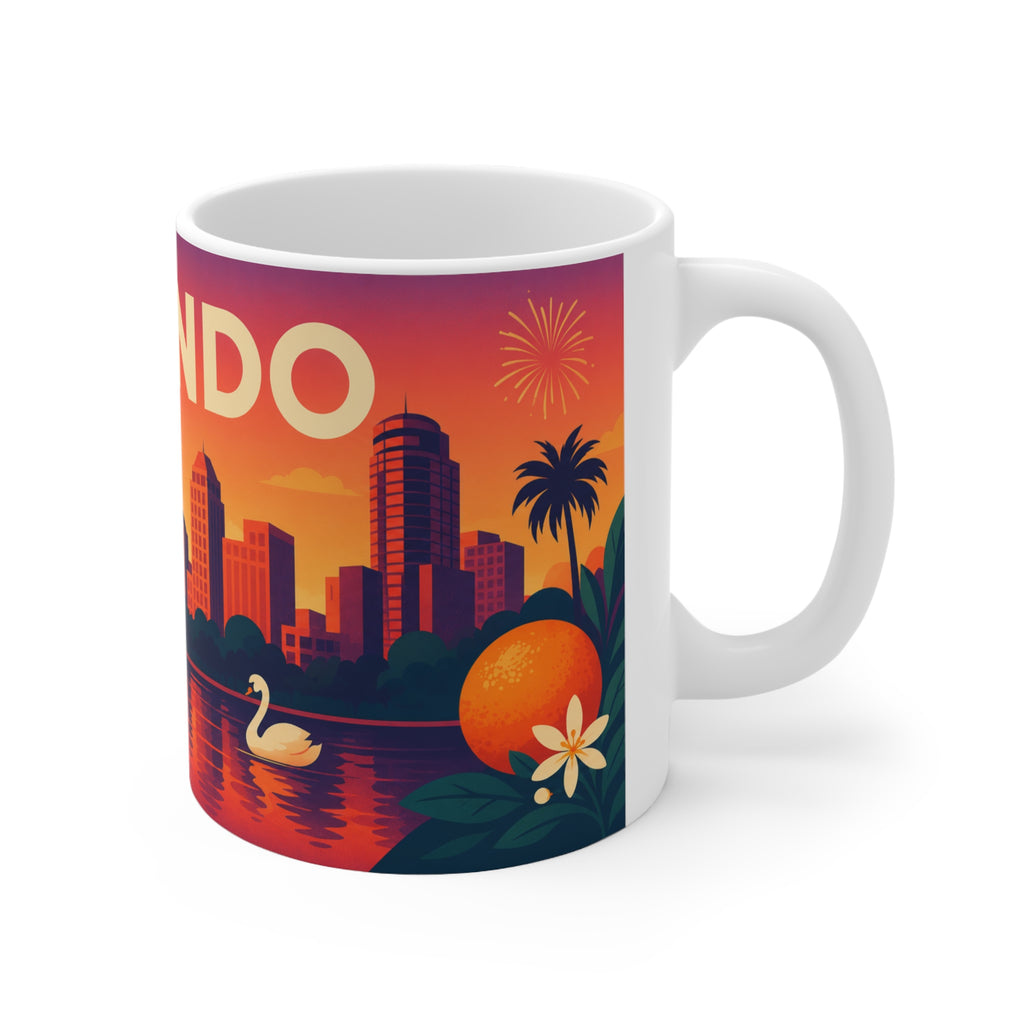 Orlando Sunset Ceramic Coffee Mug — 11oz & 15oz Travel Souvenir