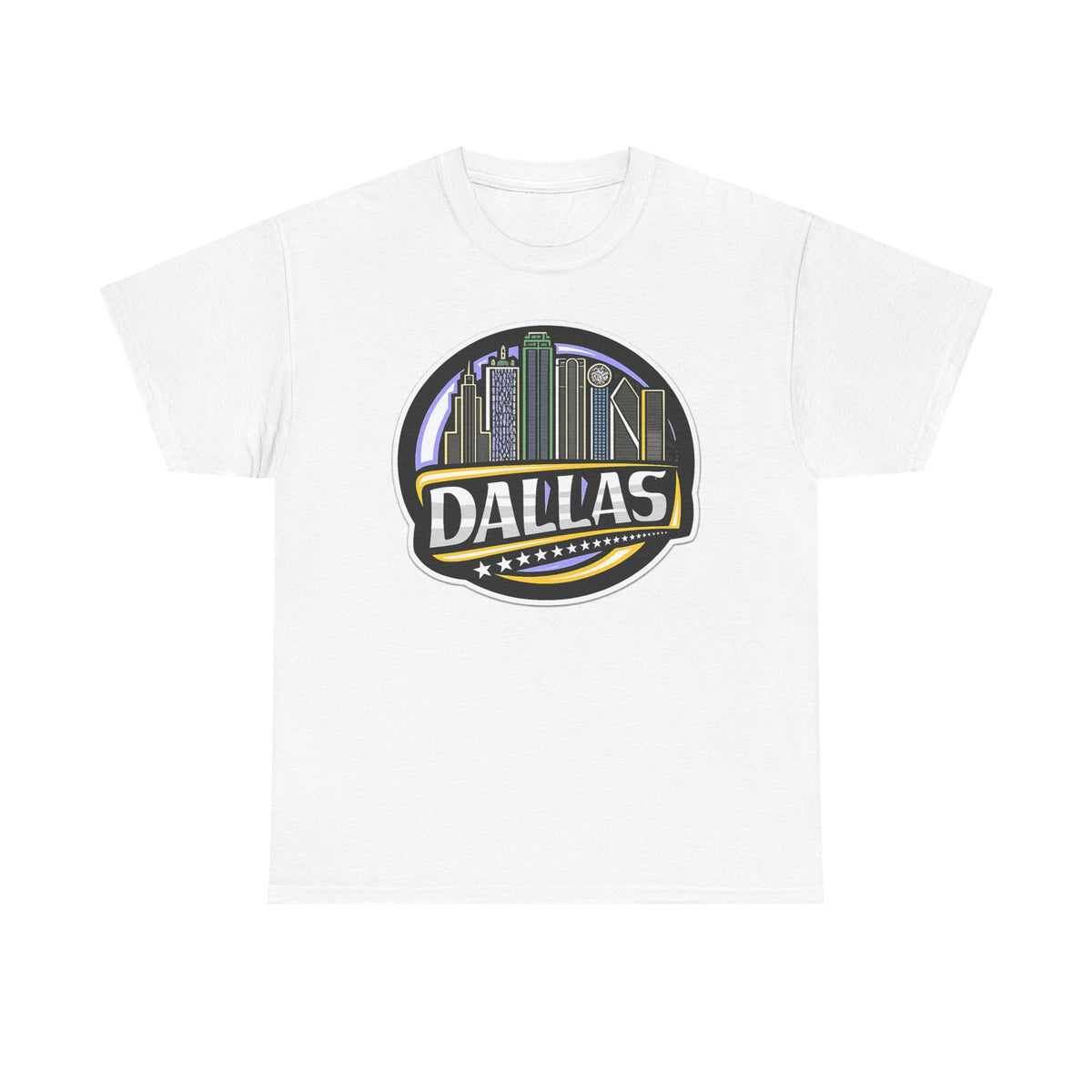 Dallas Skyline Tee — Vintage City Skyline Graphic T-Shirt